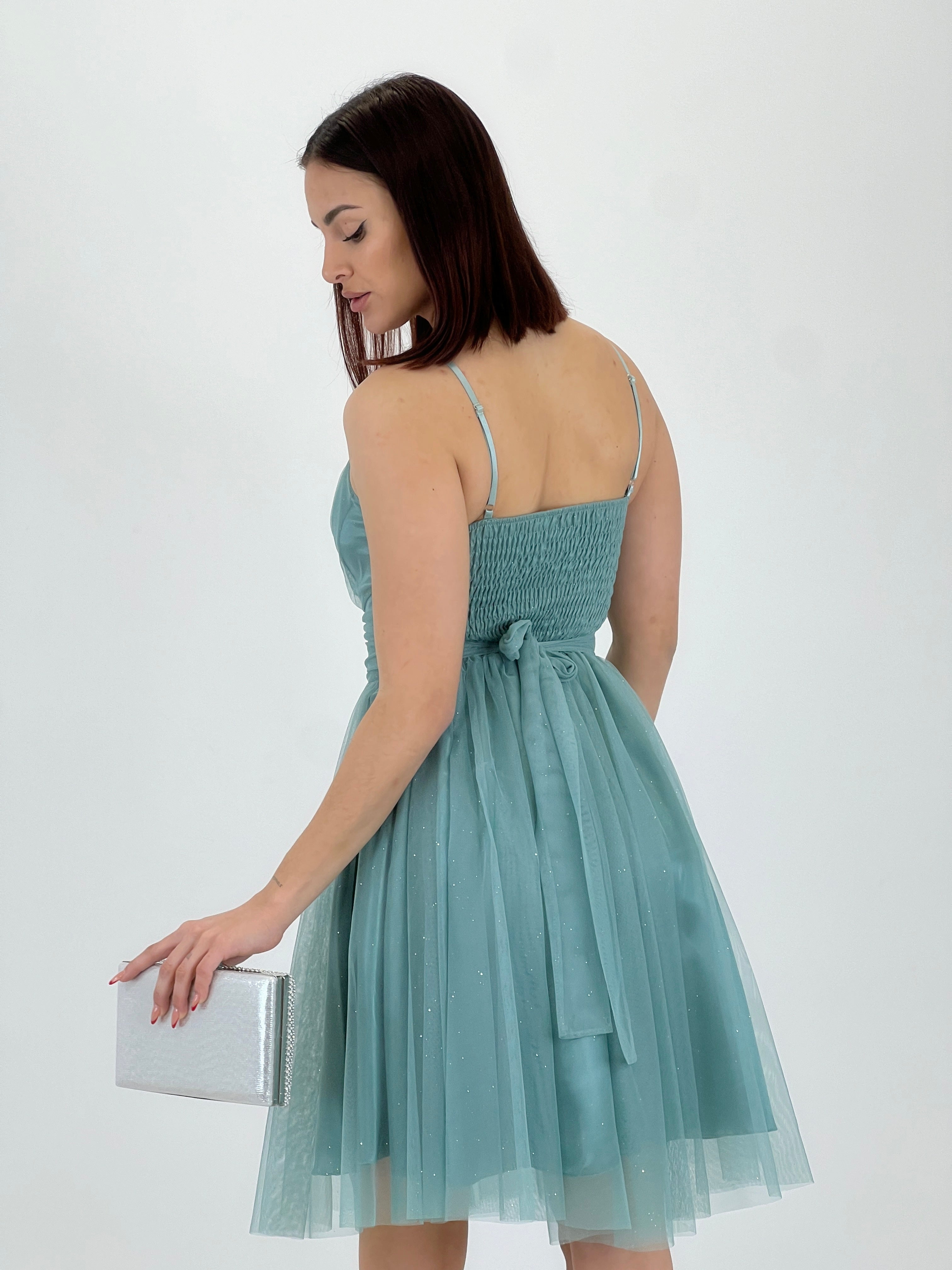 Vestido de tul midi Bianca