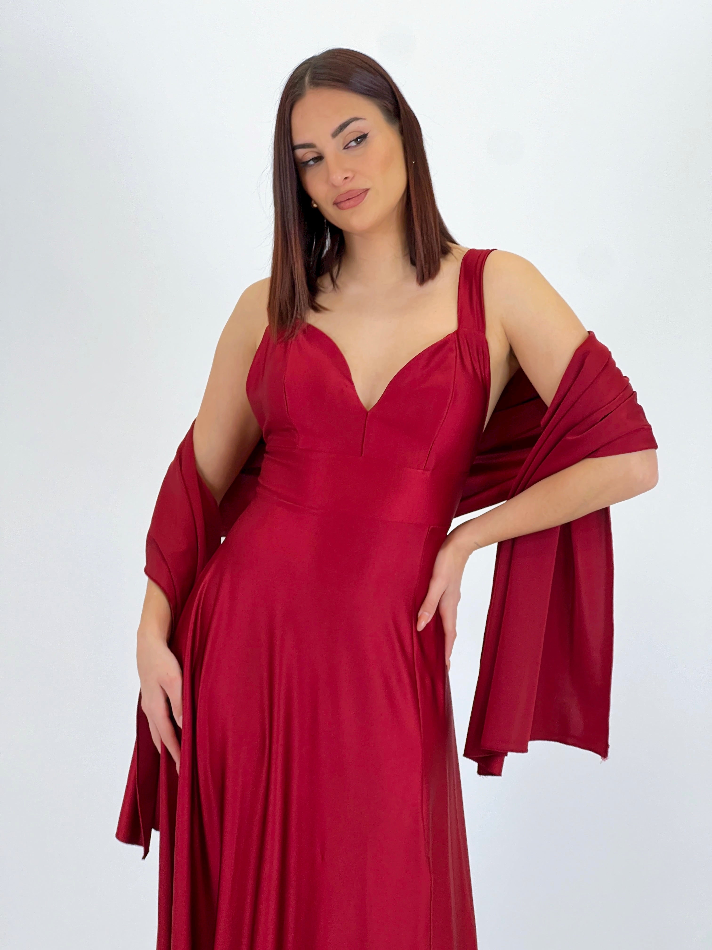 Vestido con fular Altea