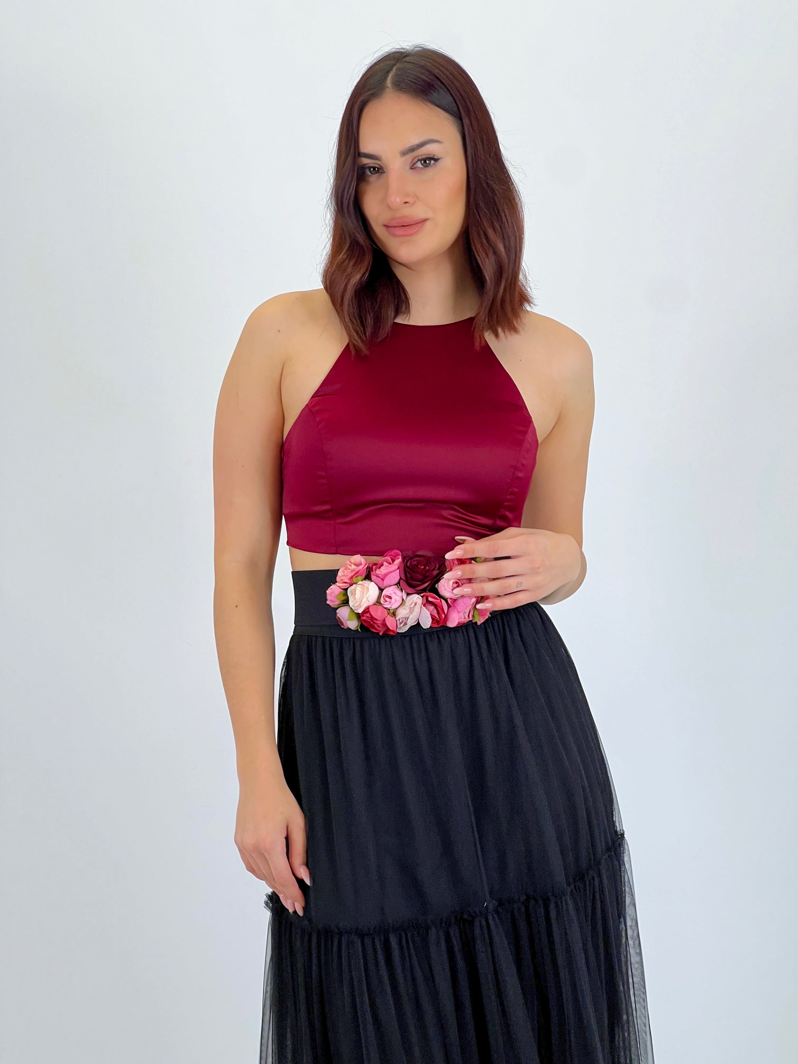 Top crop satén Silvia - Zebra&Maduixa®