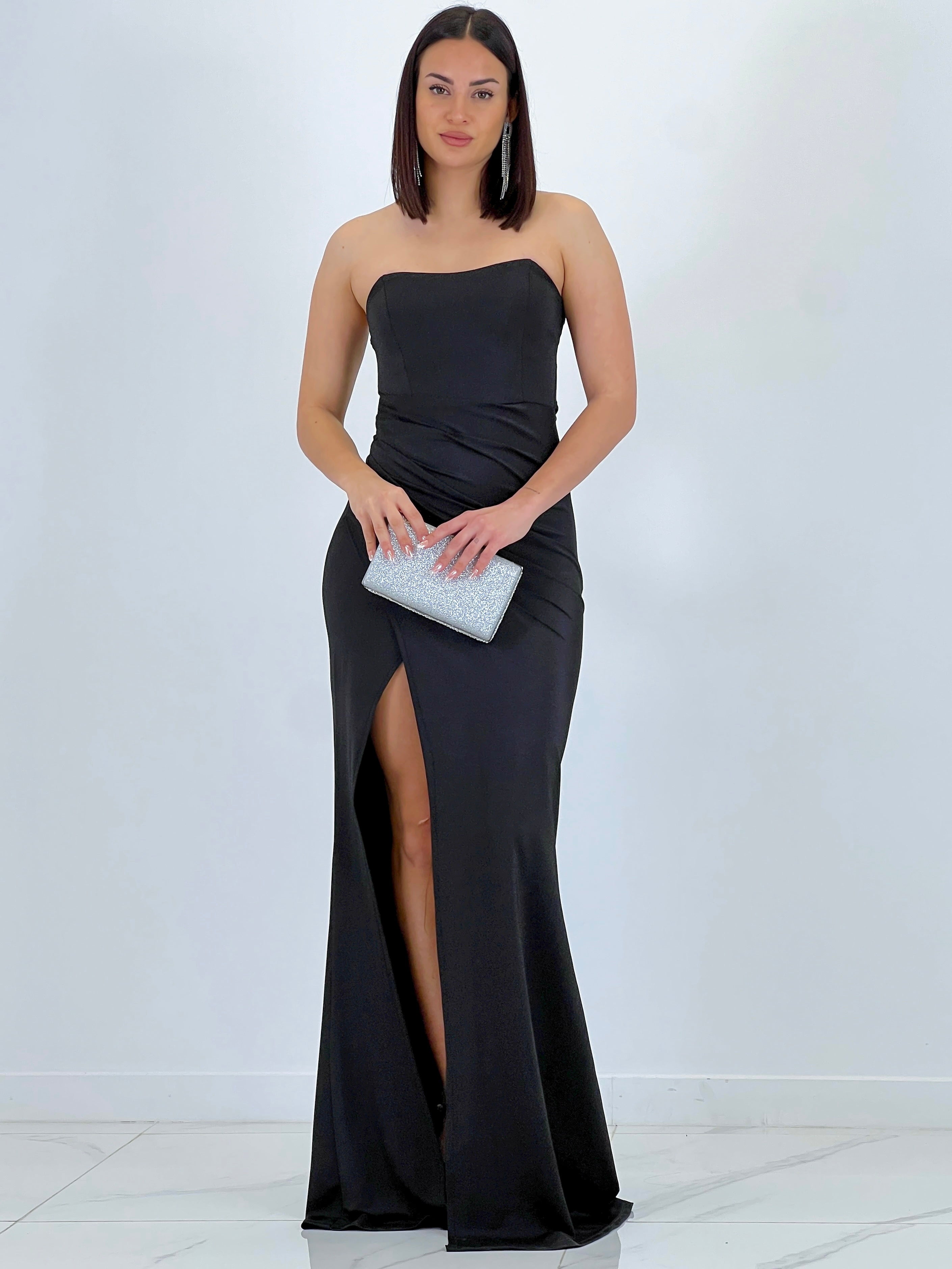 Dina ruched cross-back dress