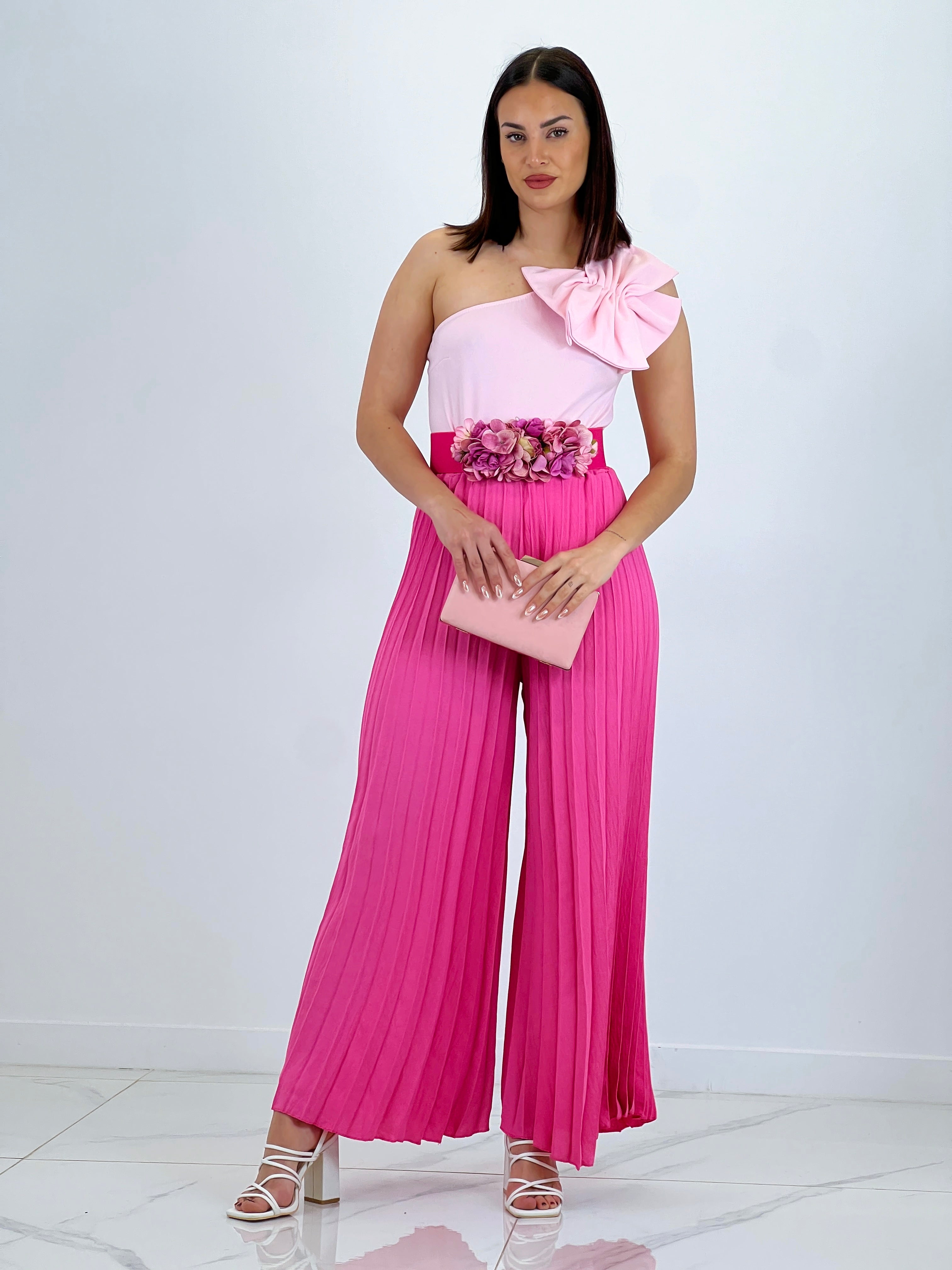 Pantaló plisat de gasa Abril