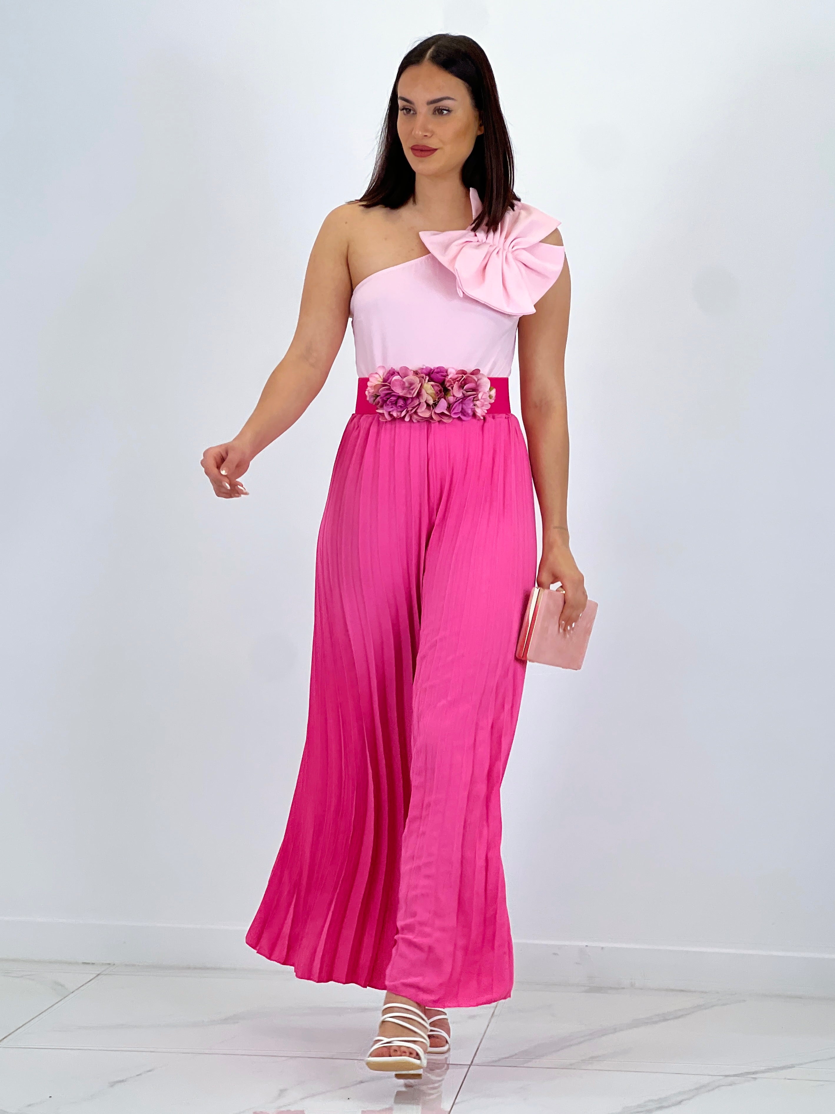 Pantaló plisat de gasa Abril