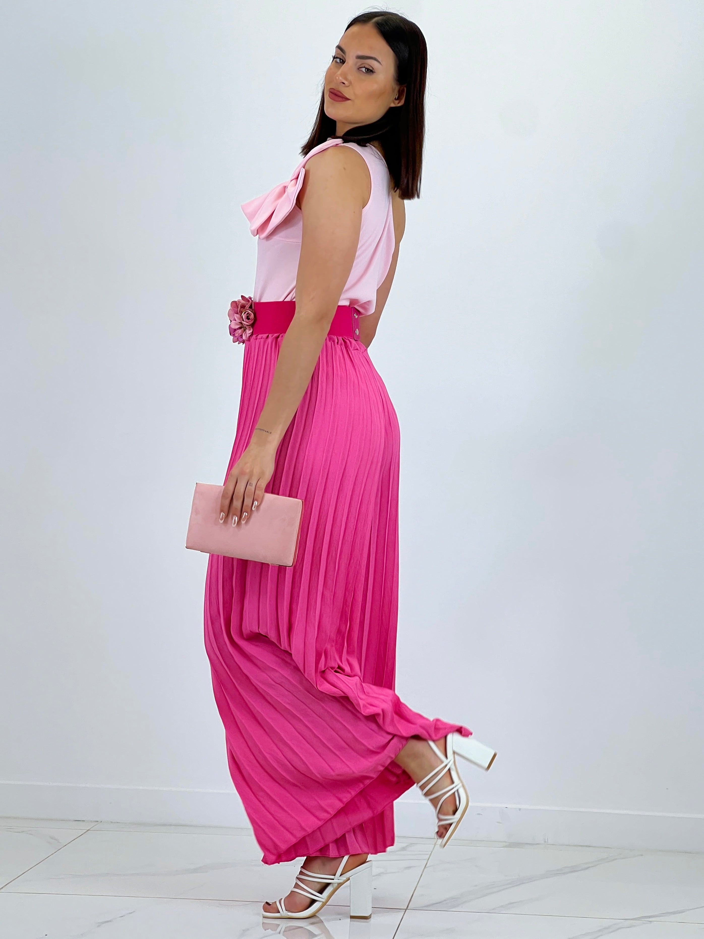 Pantaló plisat de gasa Abril