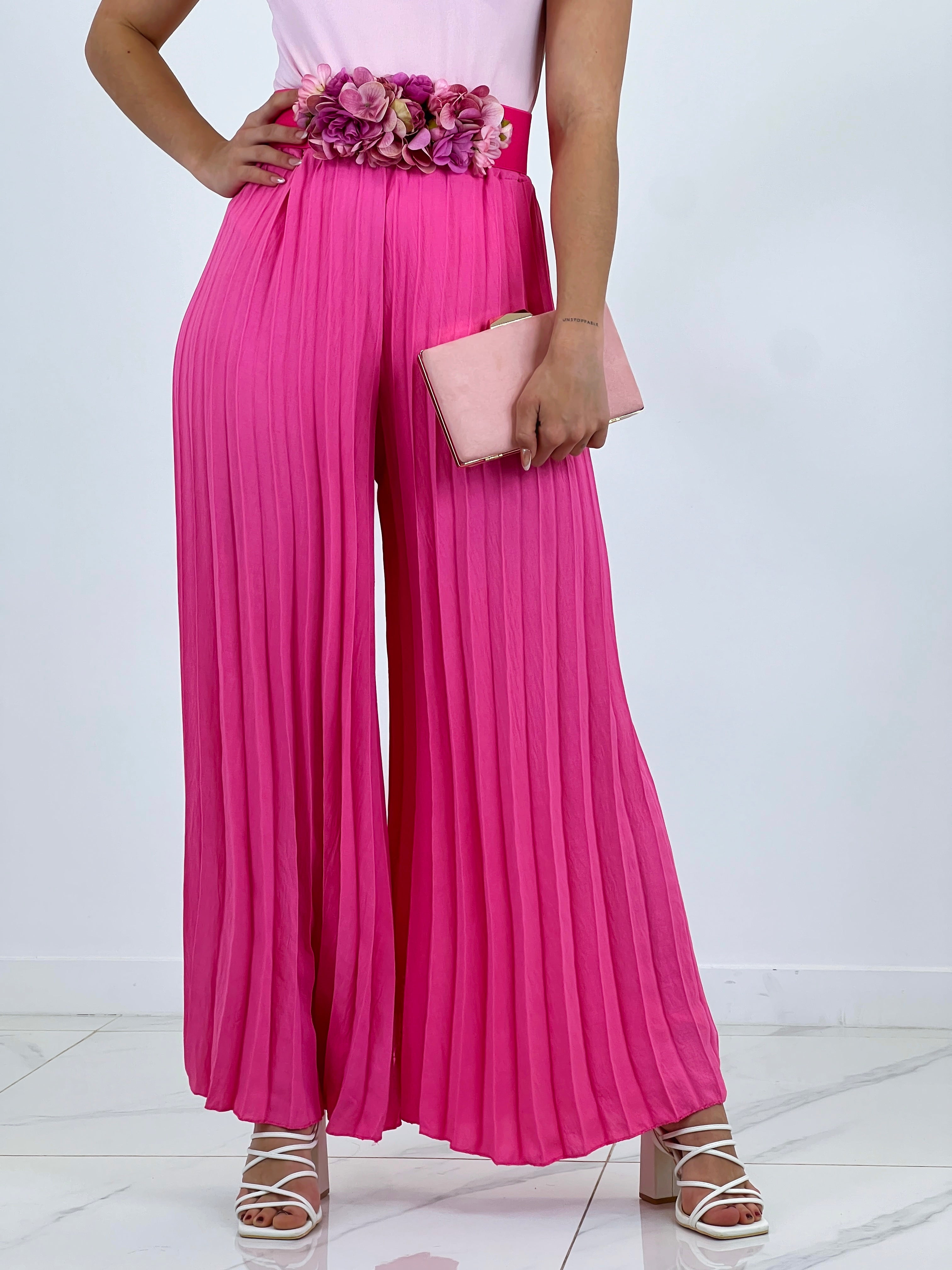 Pantaló plisat de gasa Abril