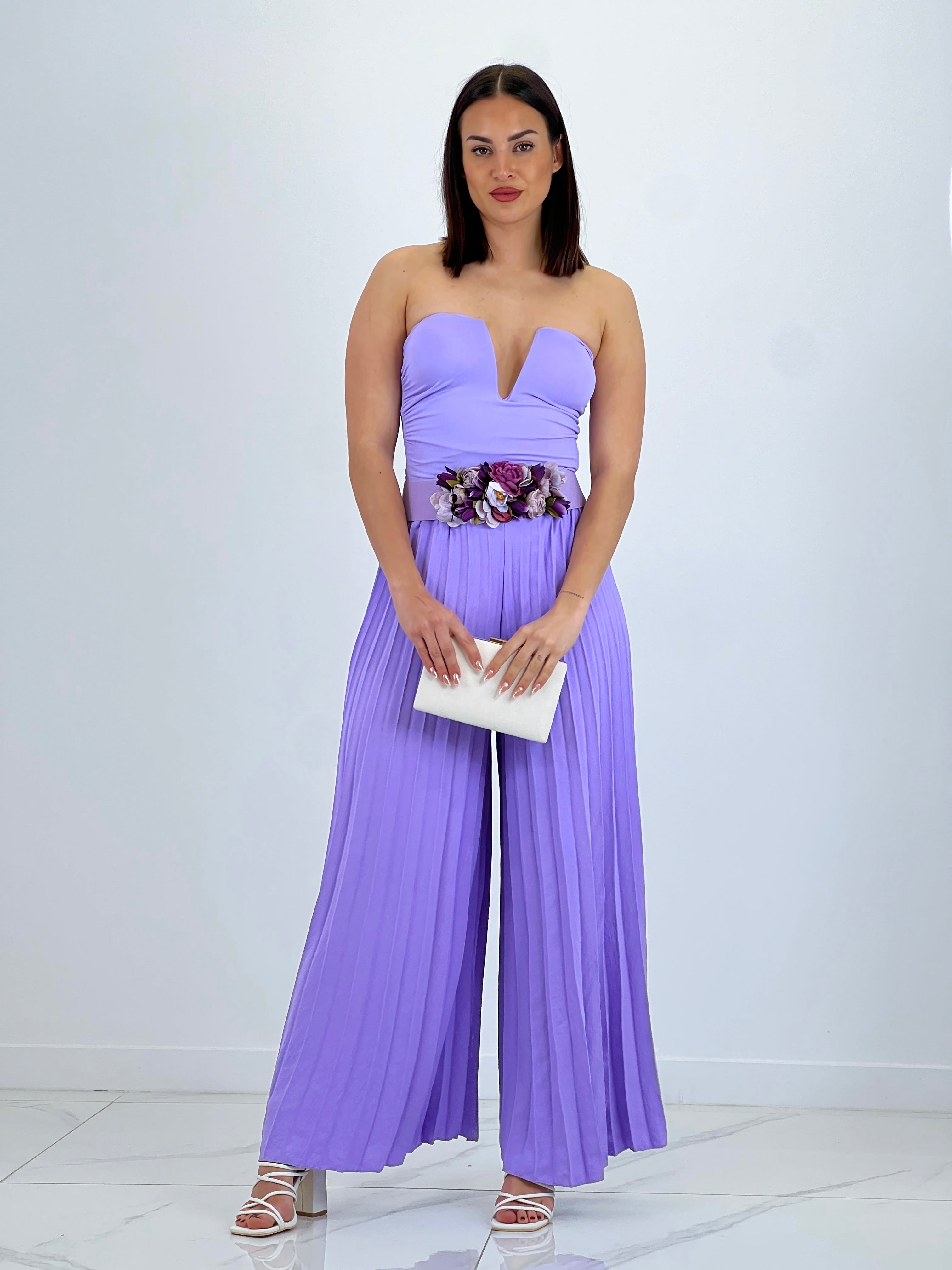 Pantaló plisat de gasa Abril