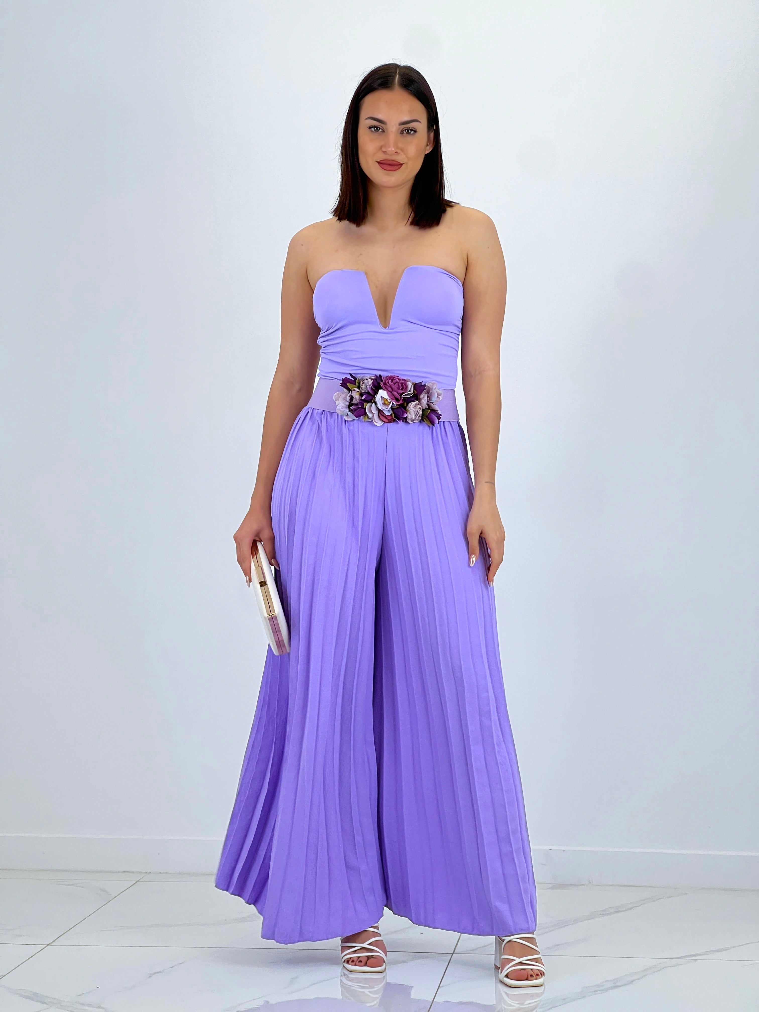 Pantaló plisat de gasa Abril