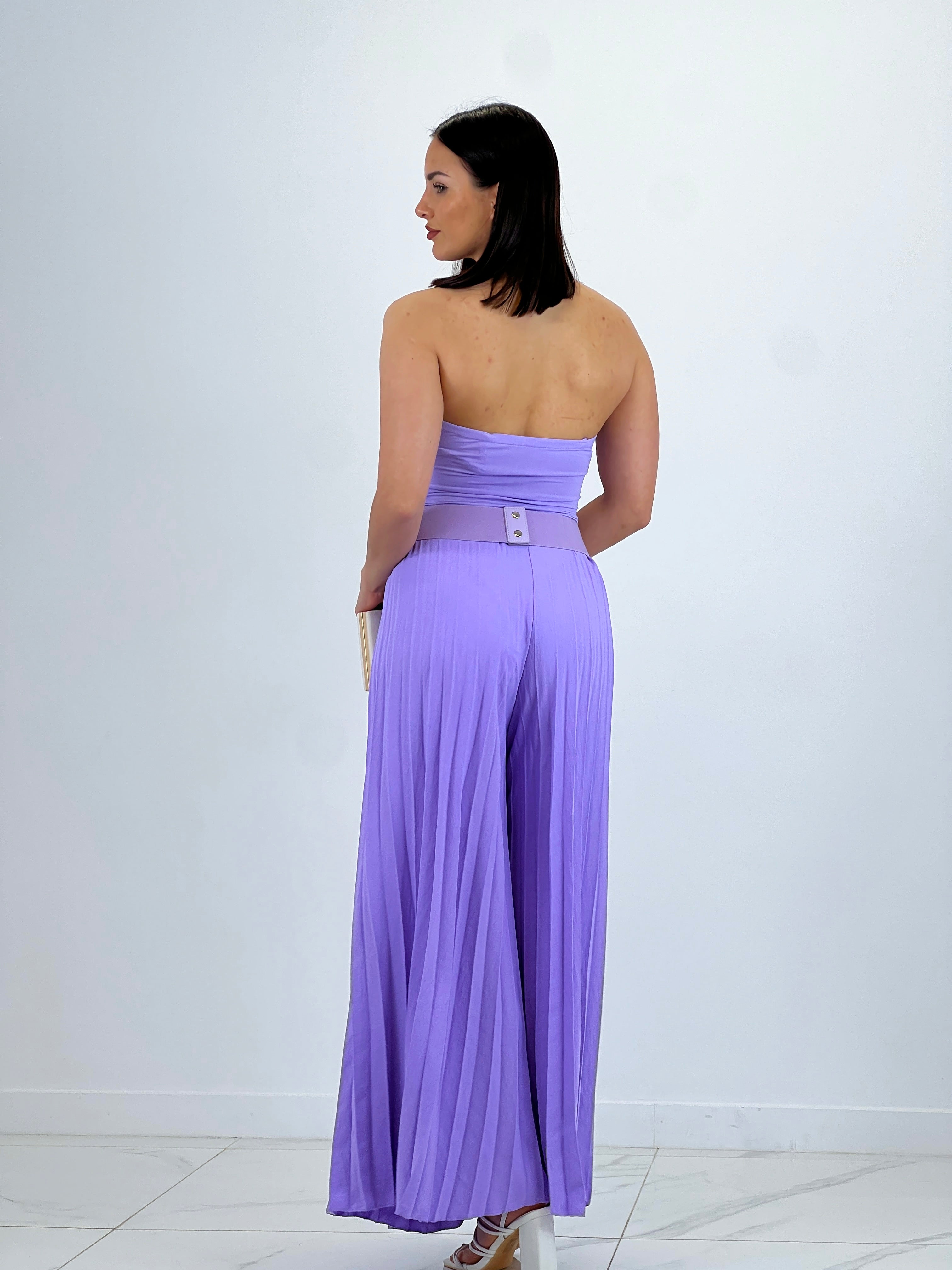 Pantaló plisat de gasa Abril