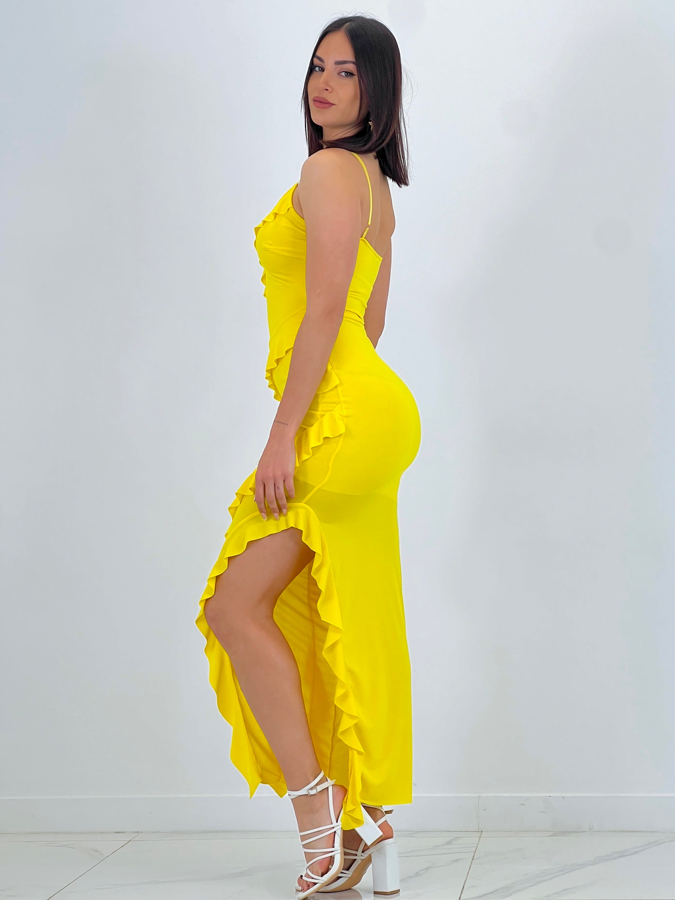 Azucena ruffled dress