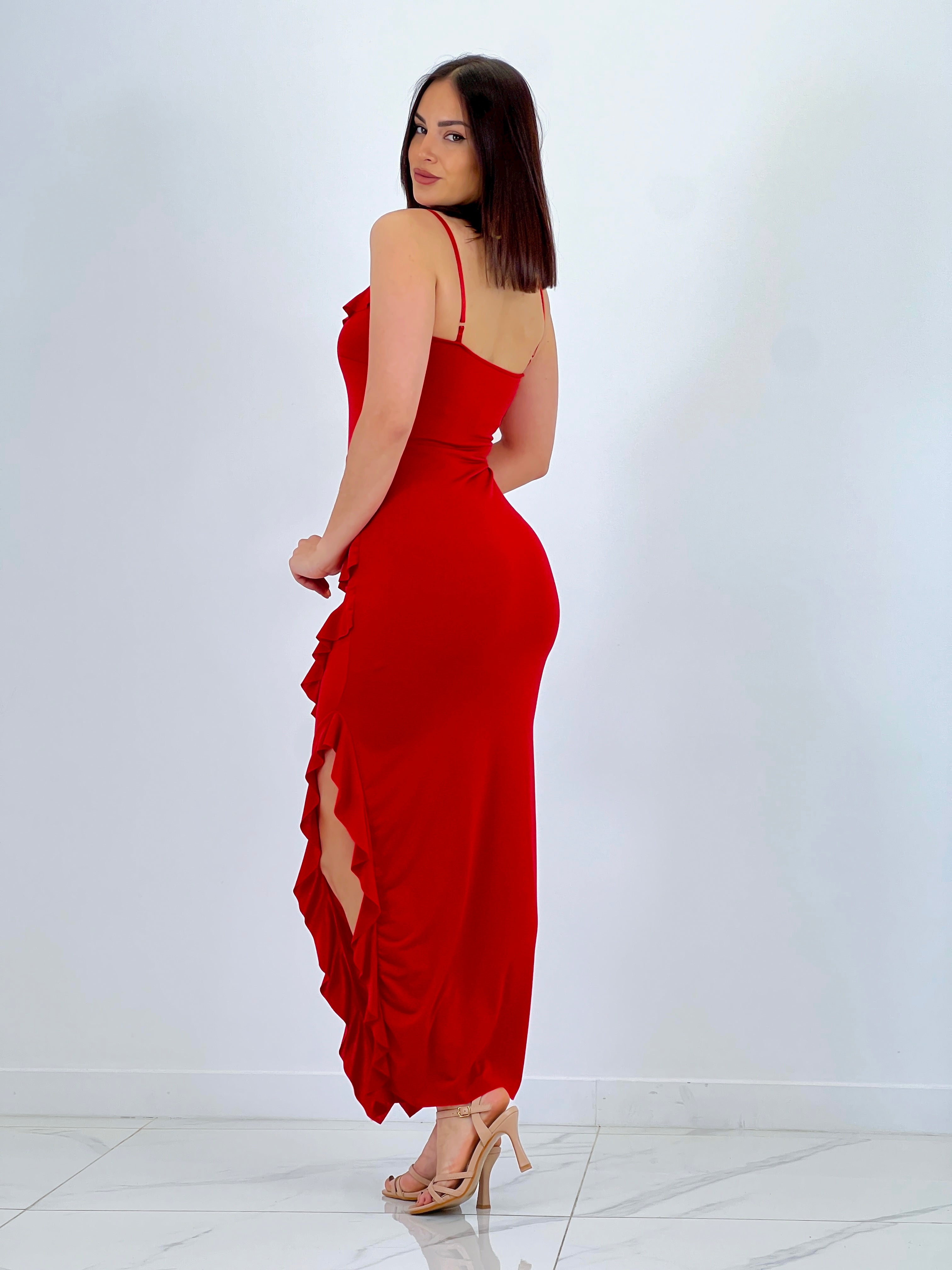 Azucena ruffled dress