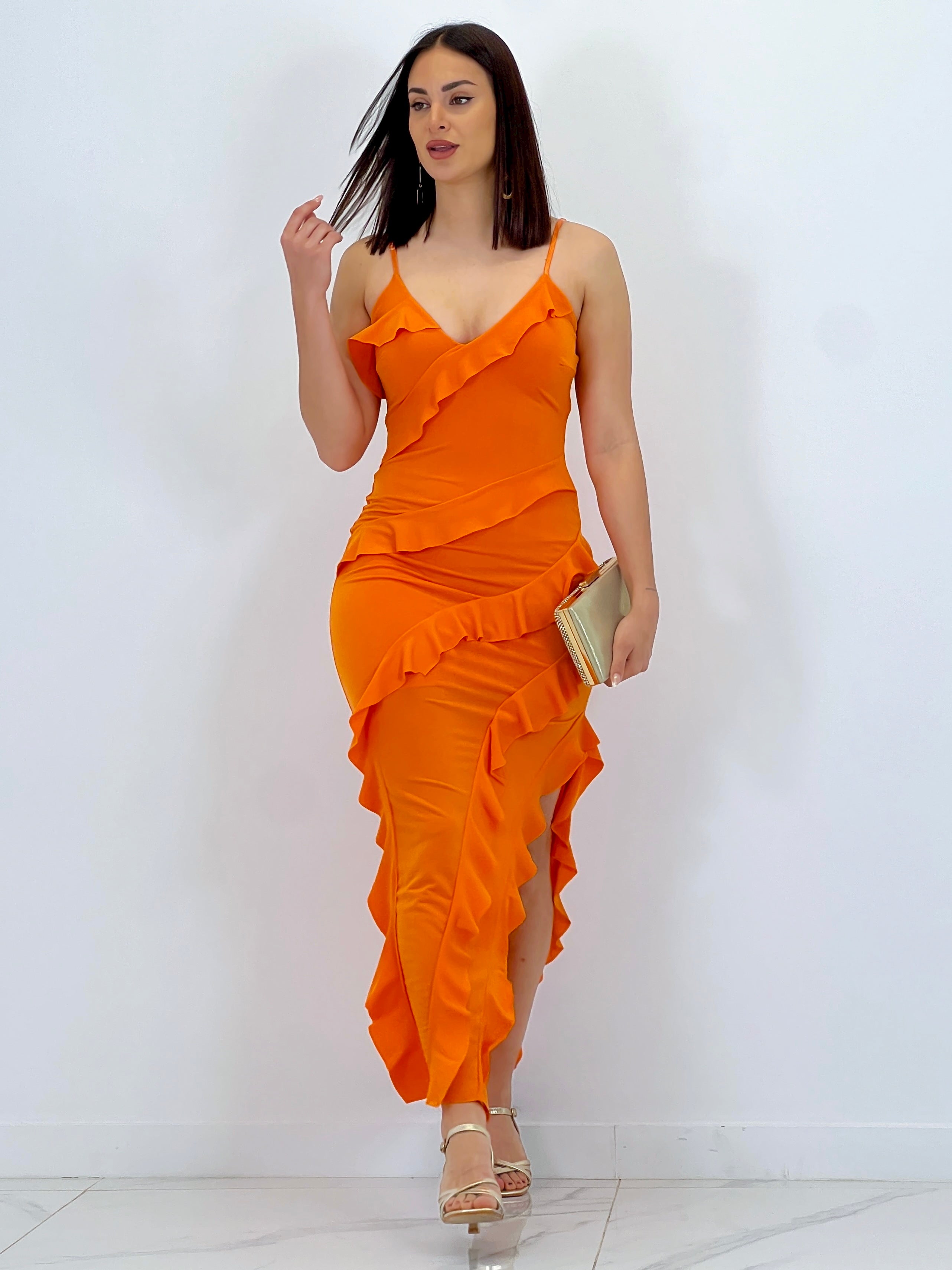 Azucena ruffled dress