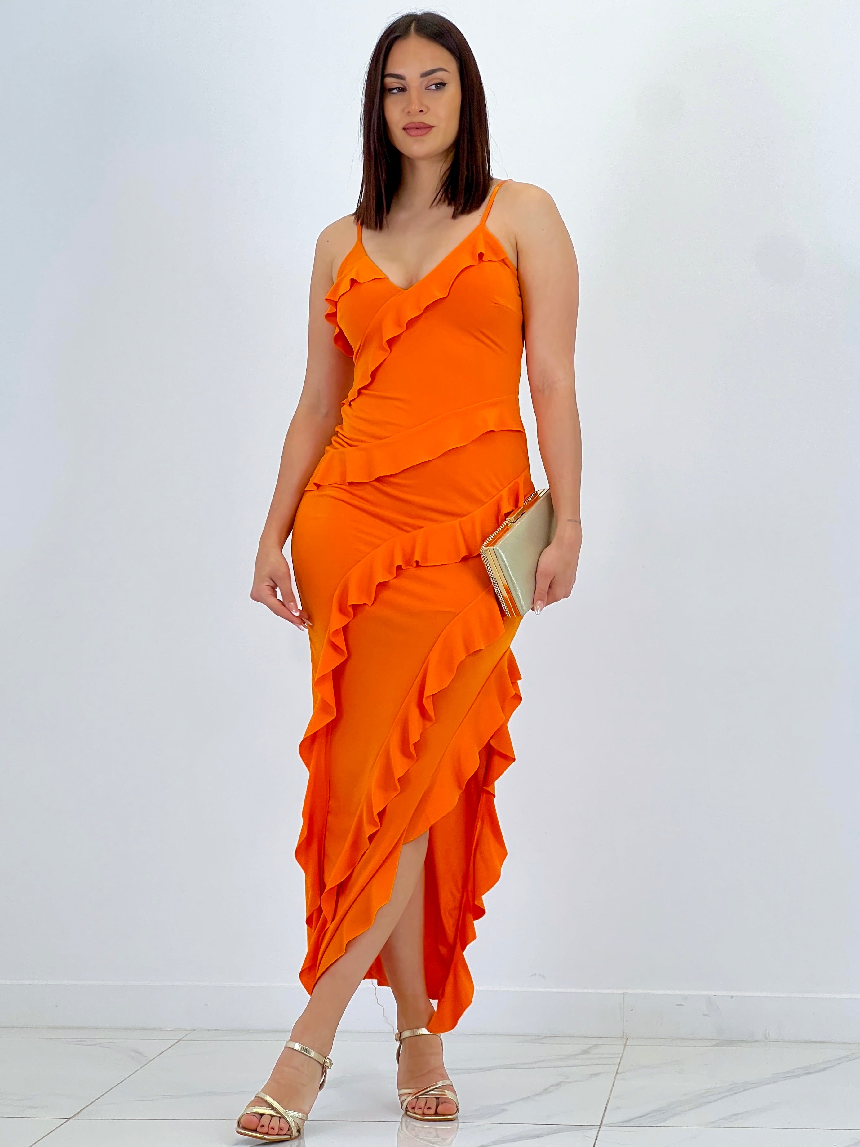 Azucena ruffled dress