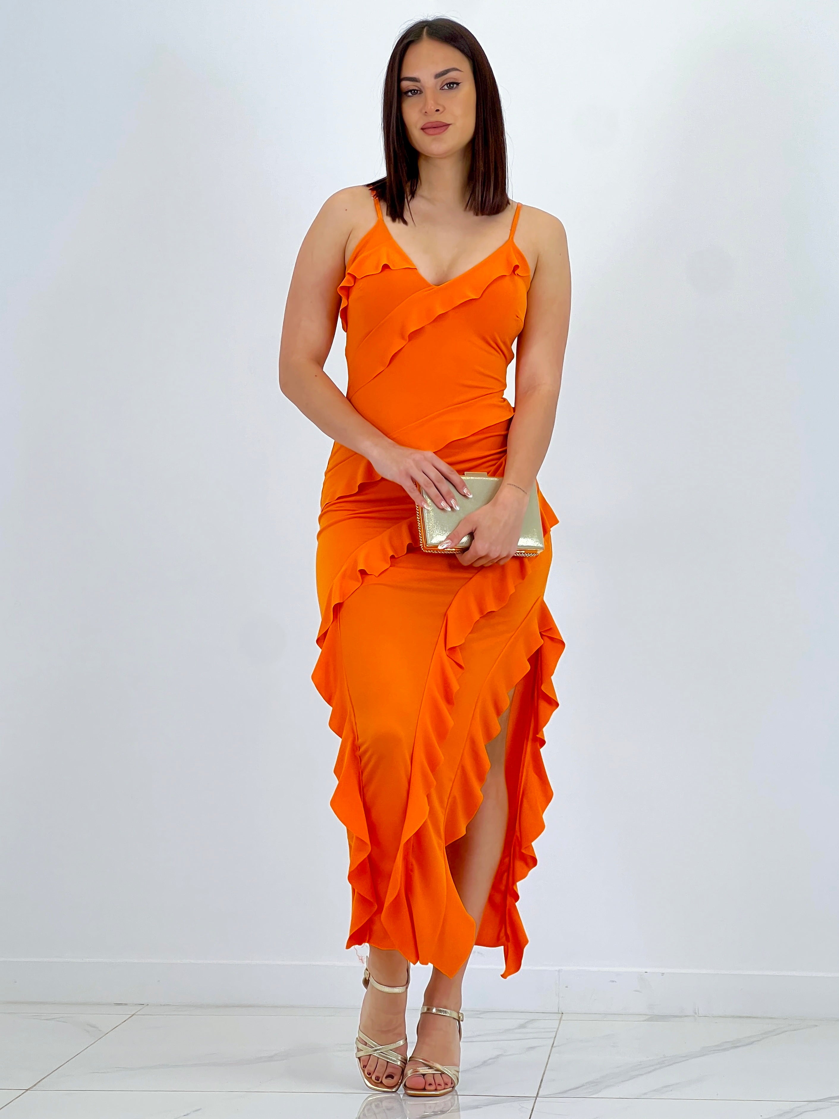 Azucena ruffled dress