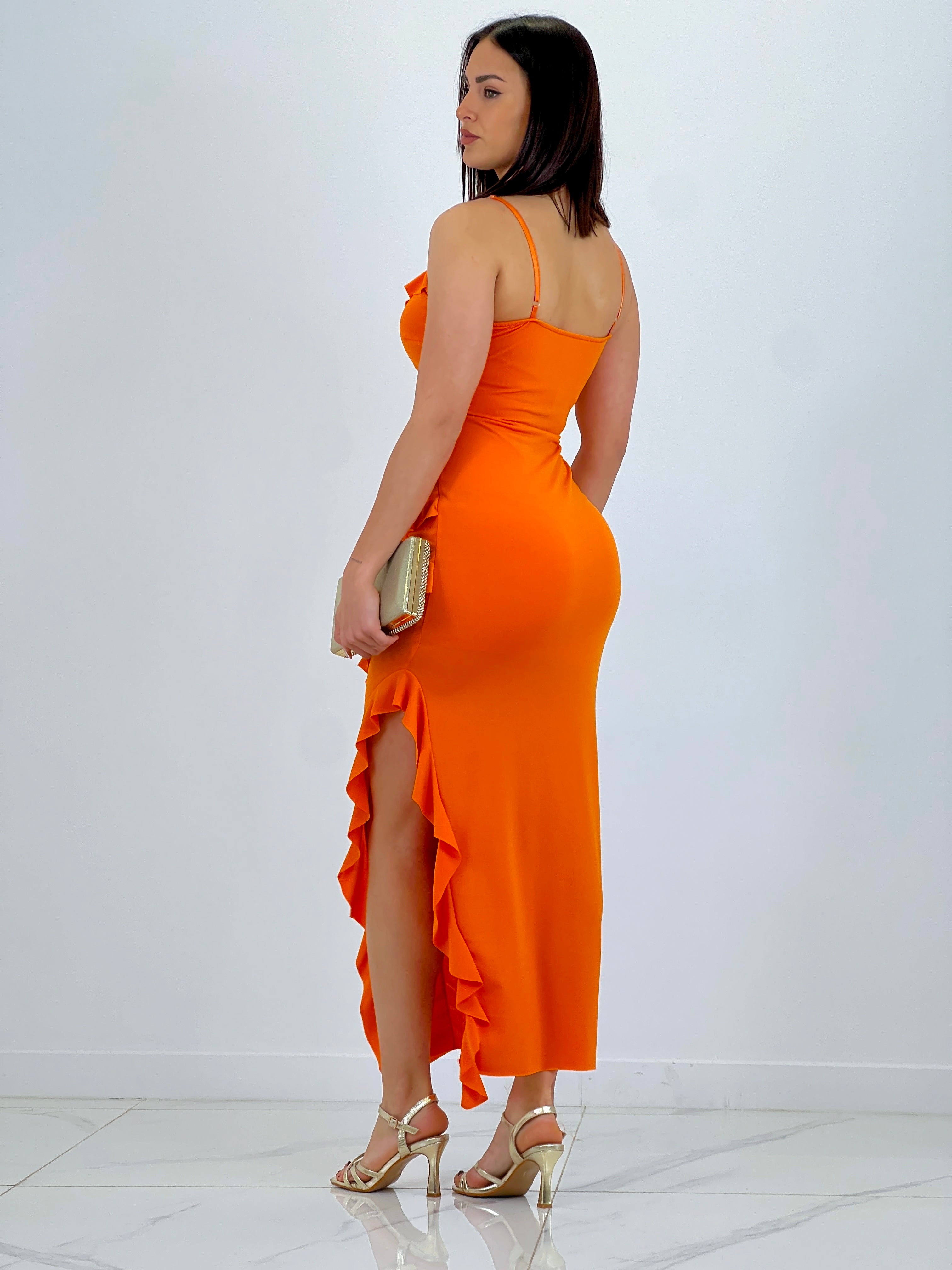 Azucena ruffled dress