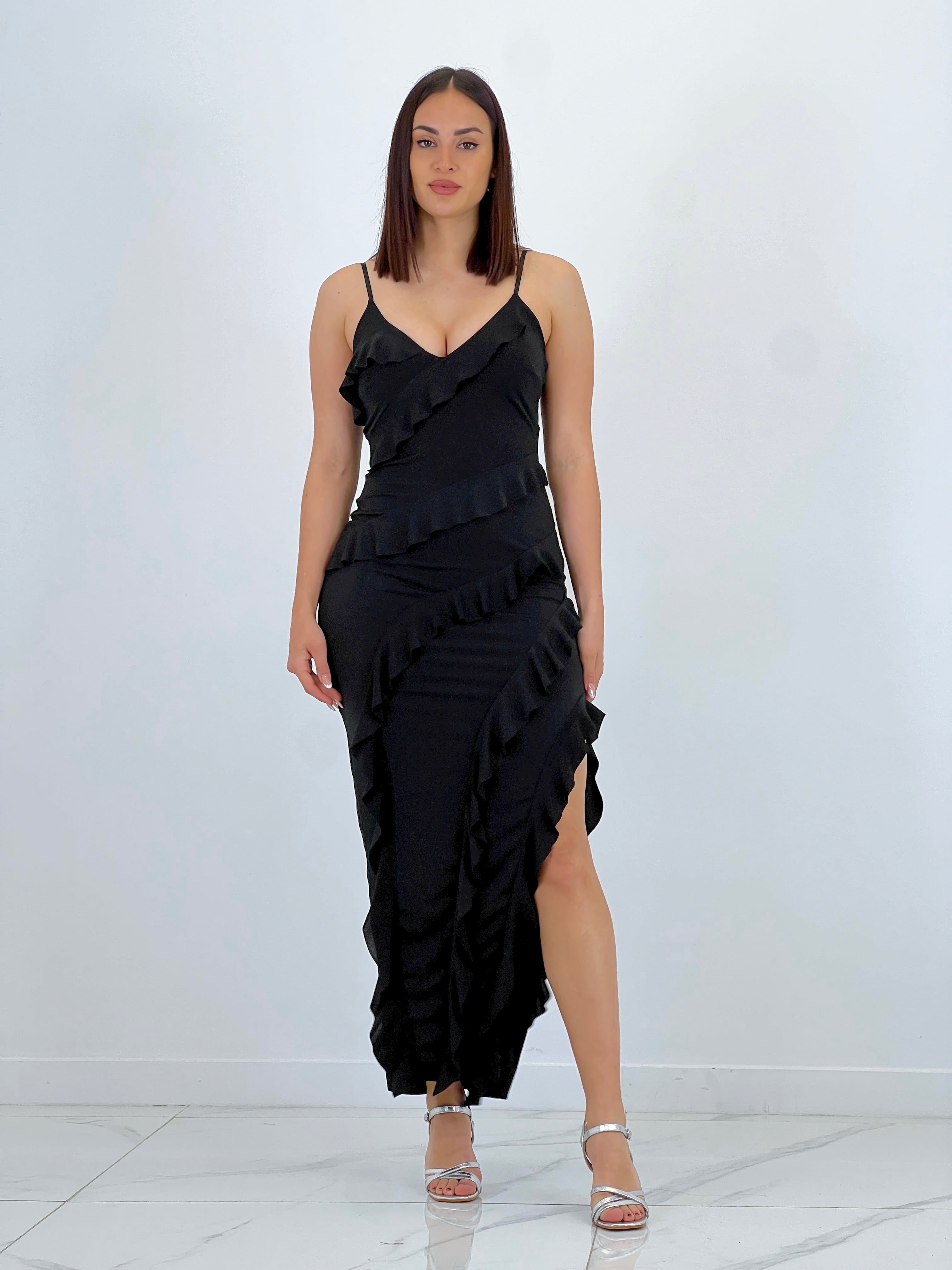 Azucena ruffled dress
