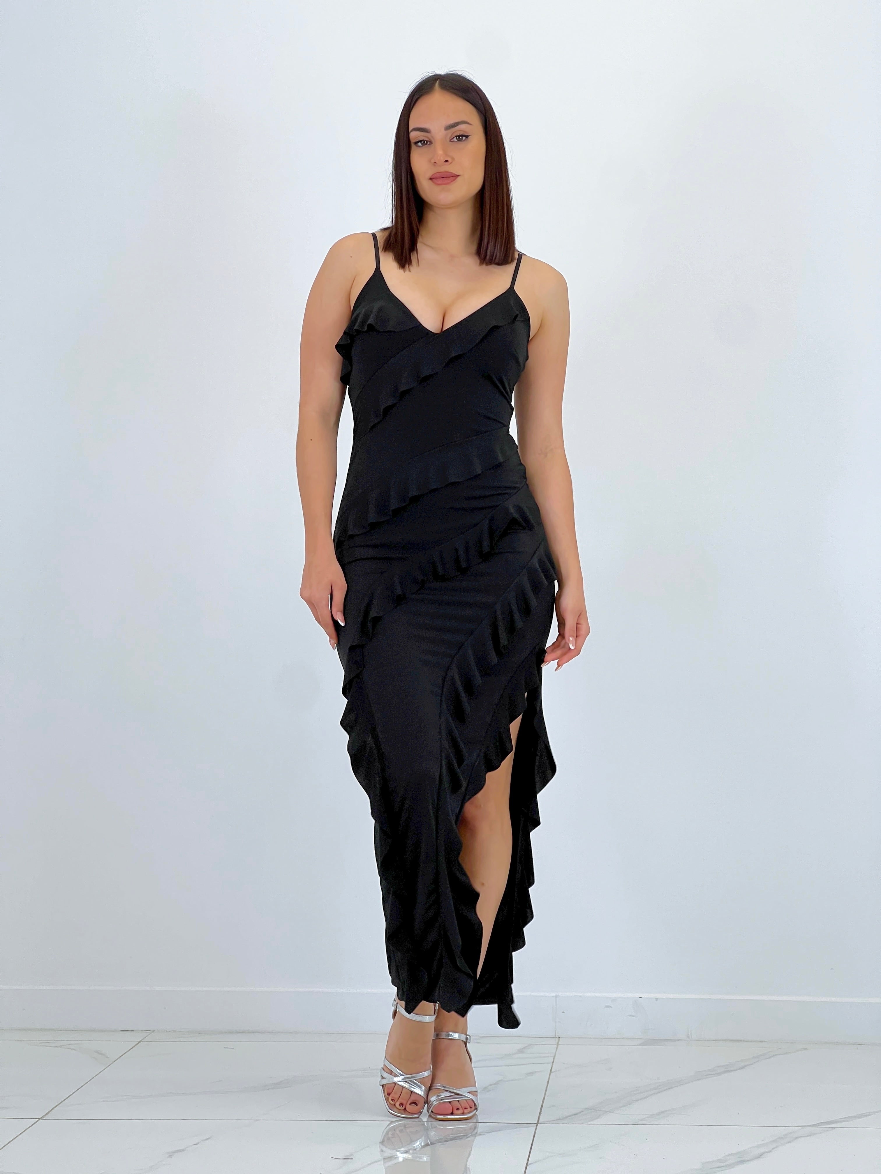Azucena ruffled dress