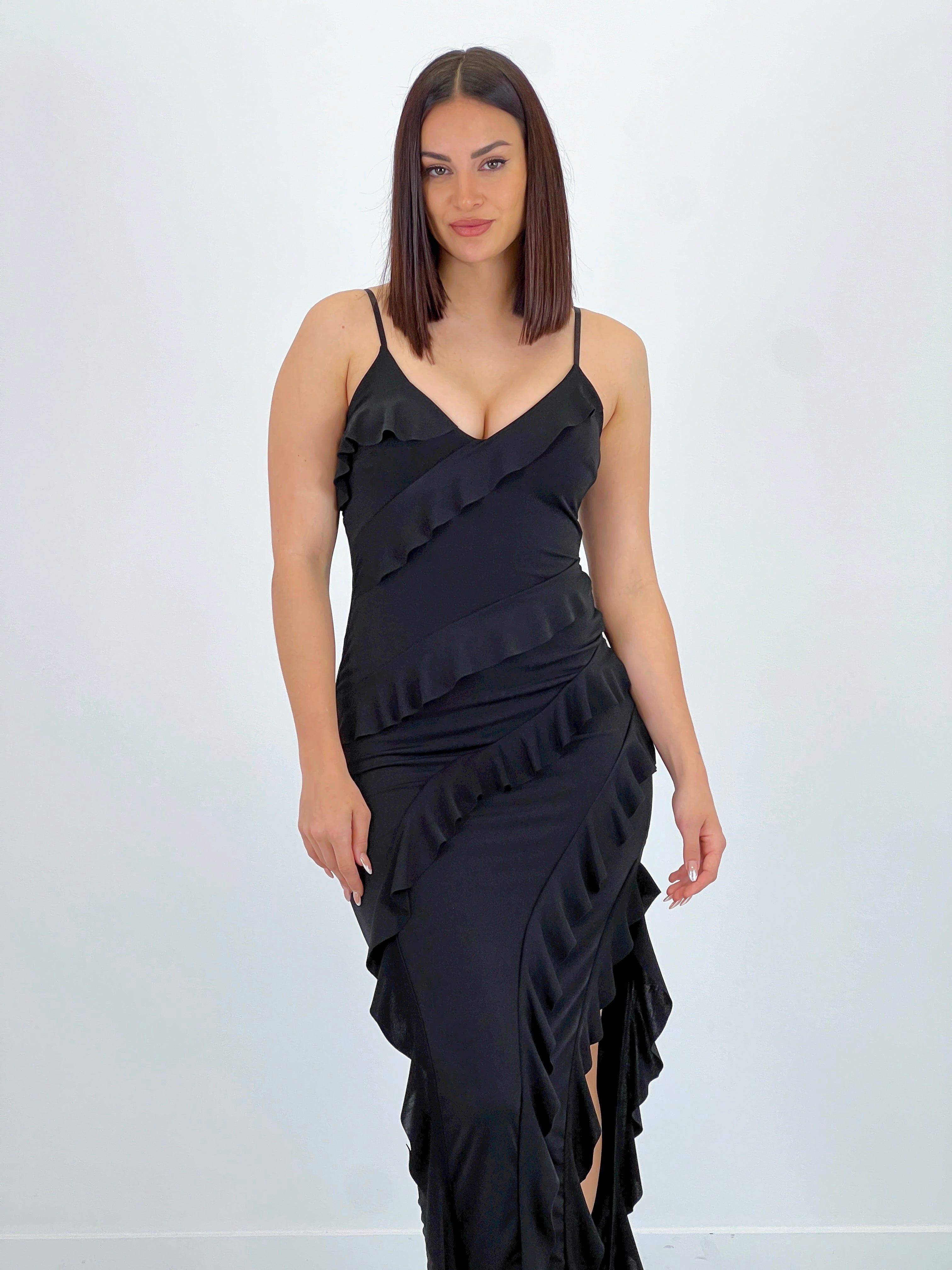 Azucena ruffled dress