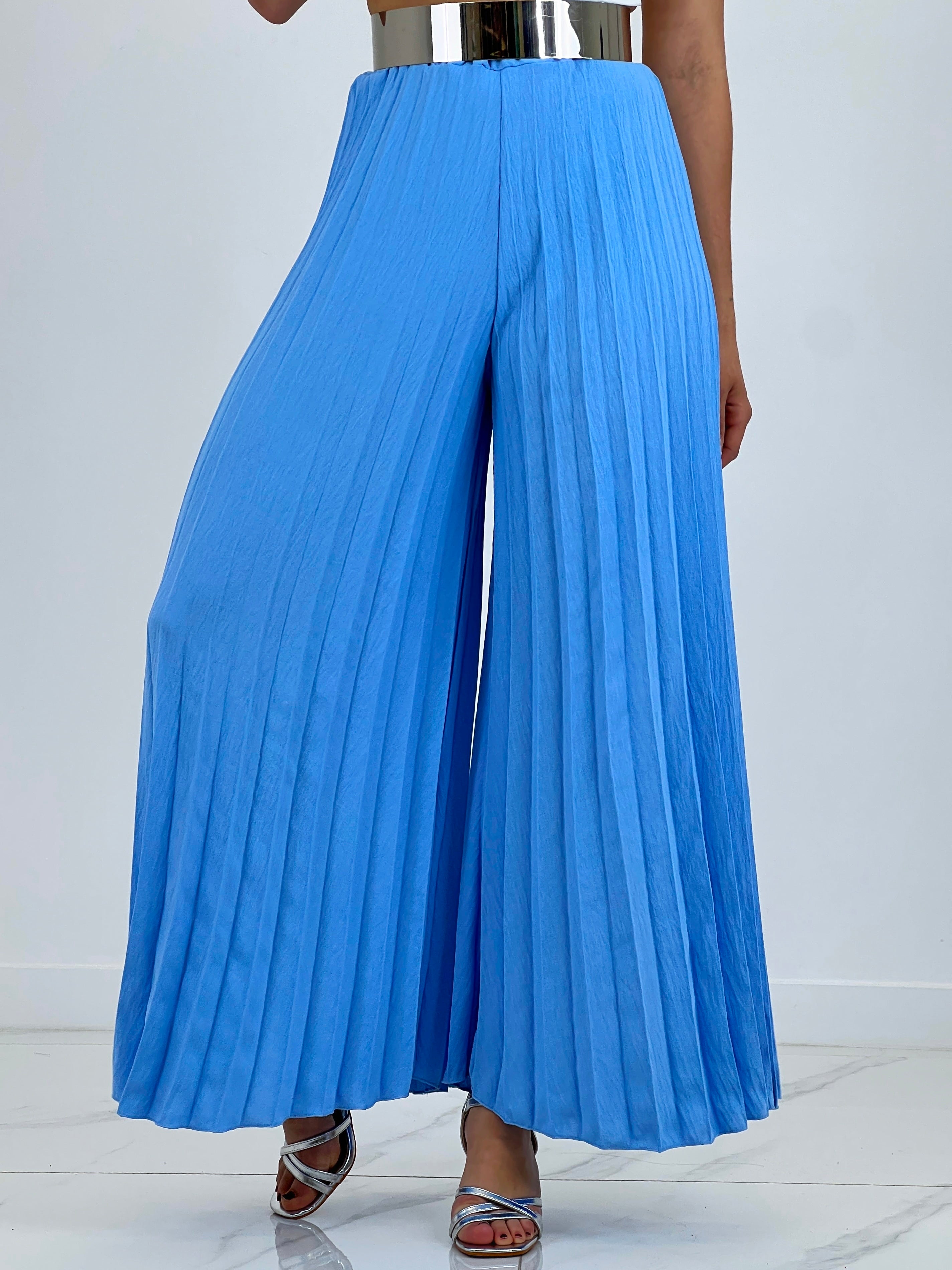 Pantaló plisat de gasa Abril