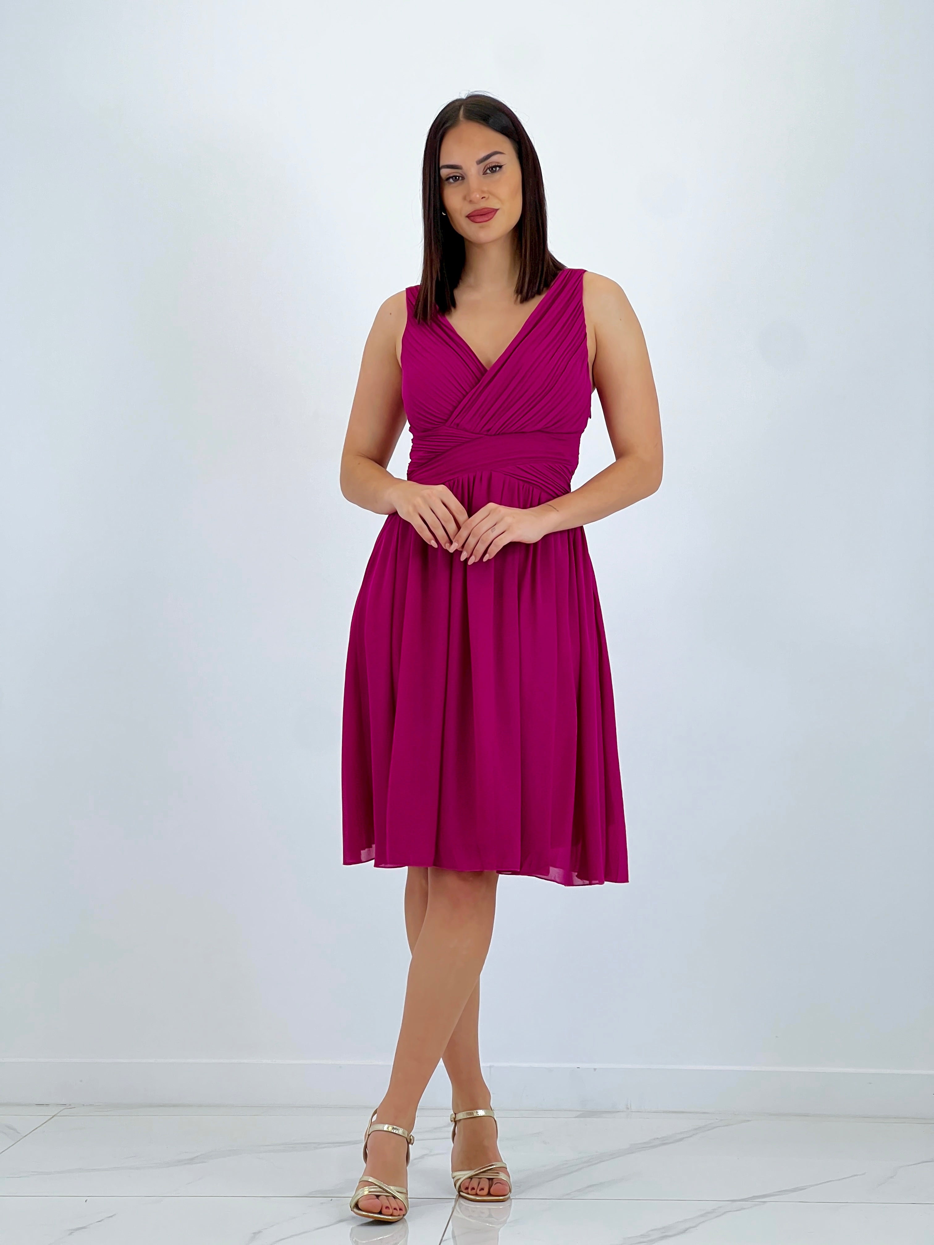 Vestit Elvia drapejat curt