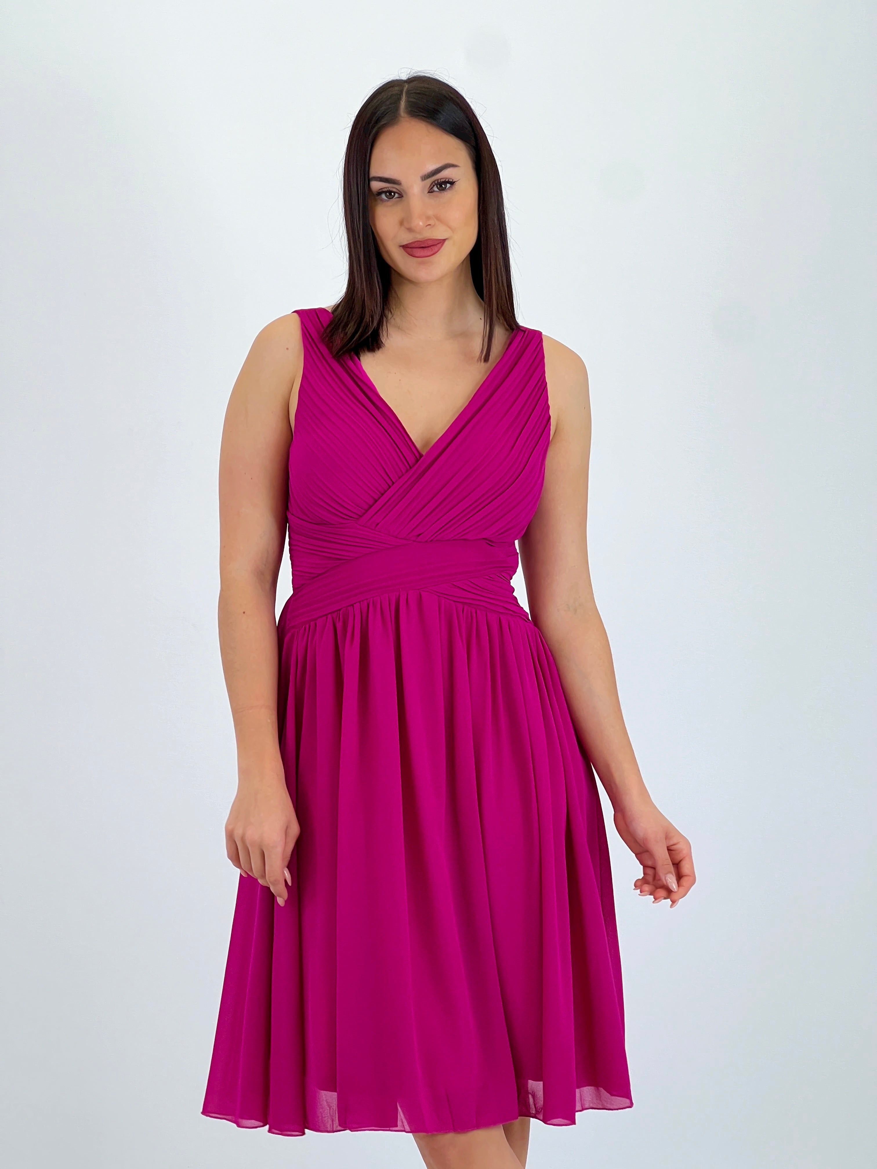 Vestit Elvia drapejat curt