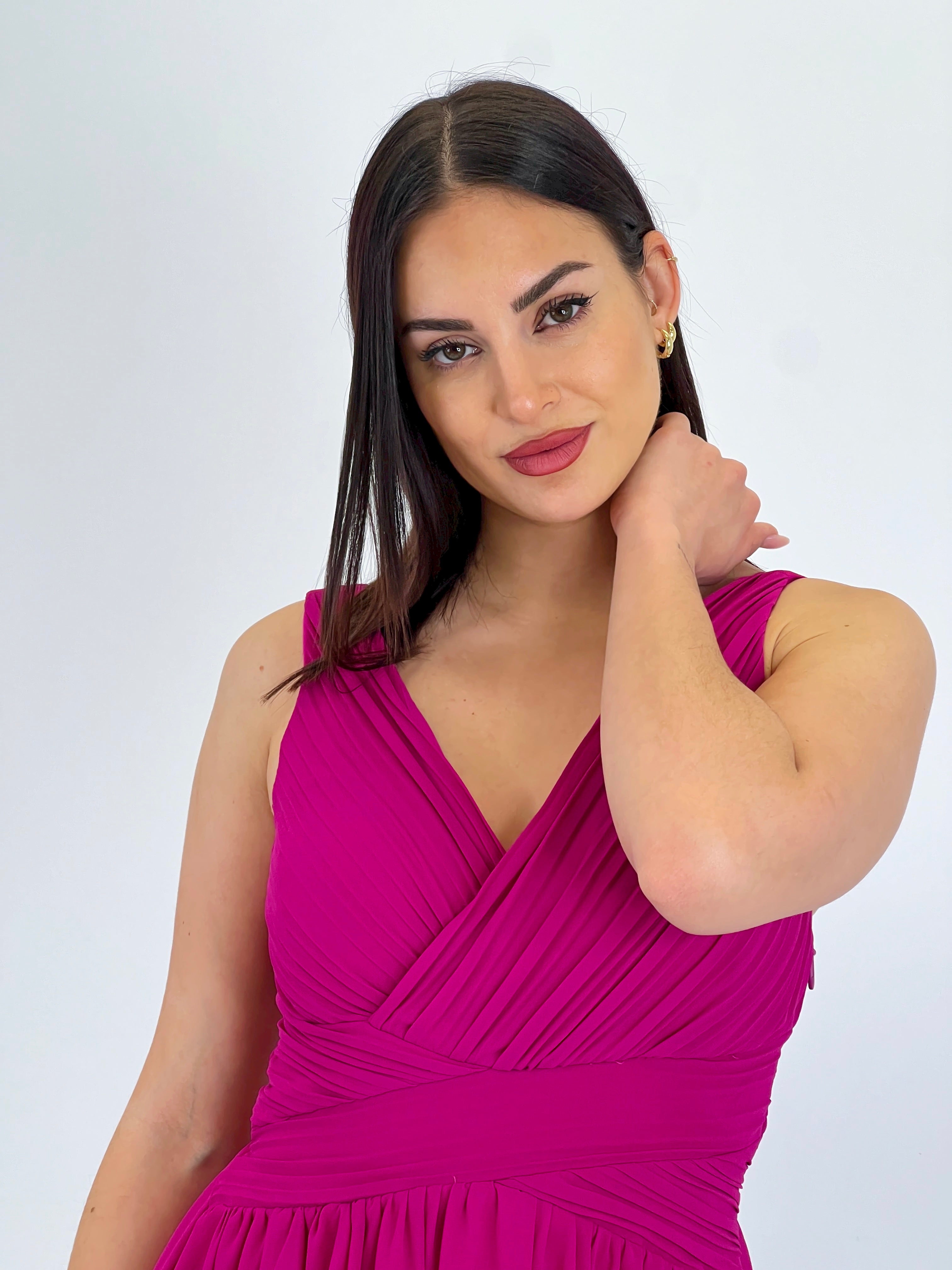 Vestit Elvia drapejat curt