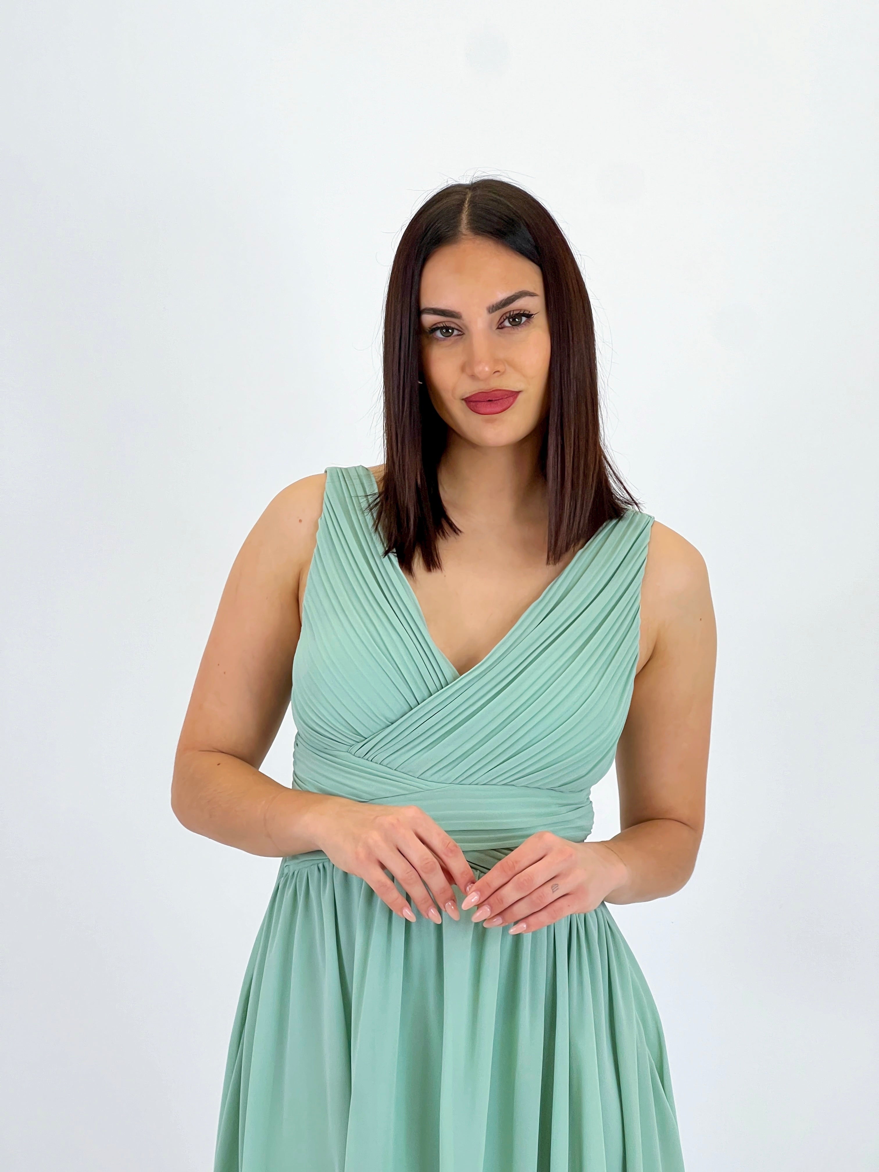 Vestit Elvia drapejat curt