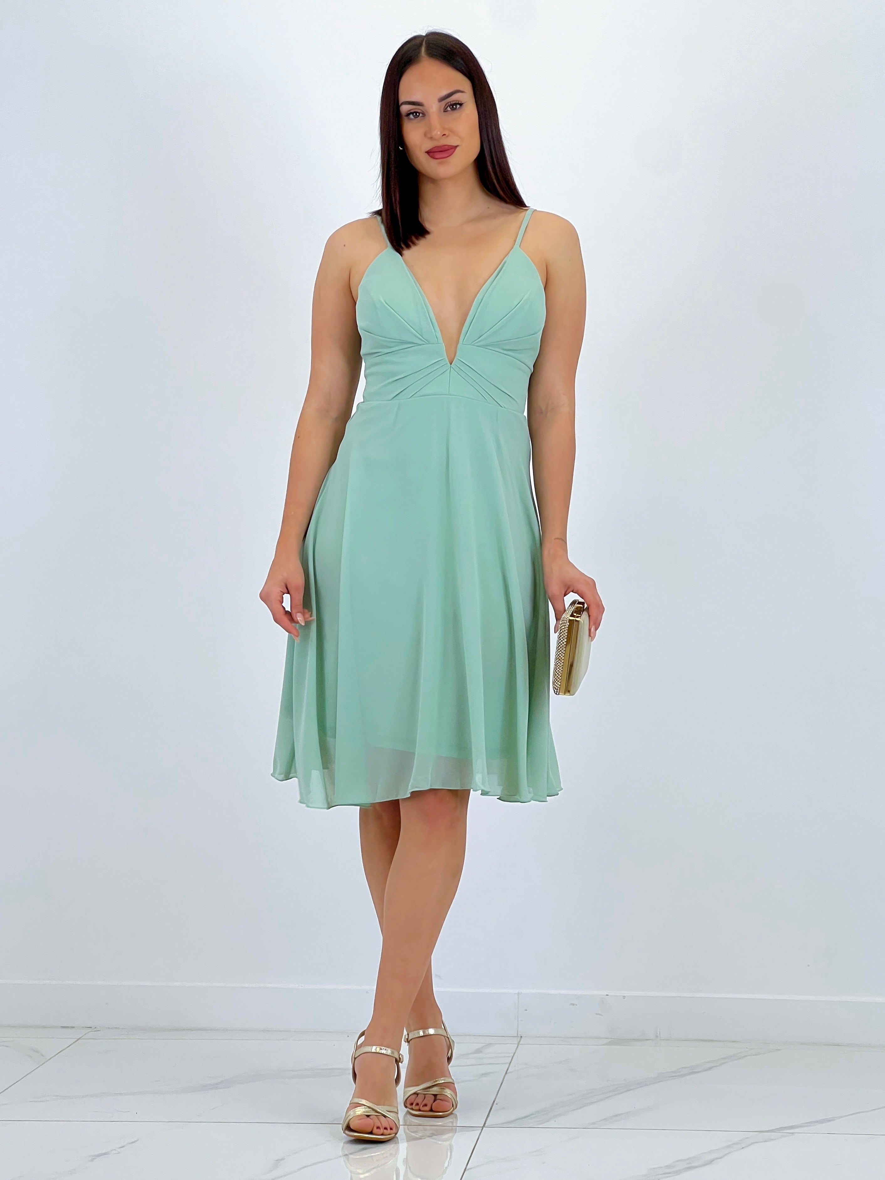 Vestit Elvia drapejat curt