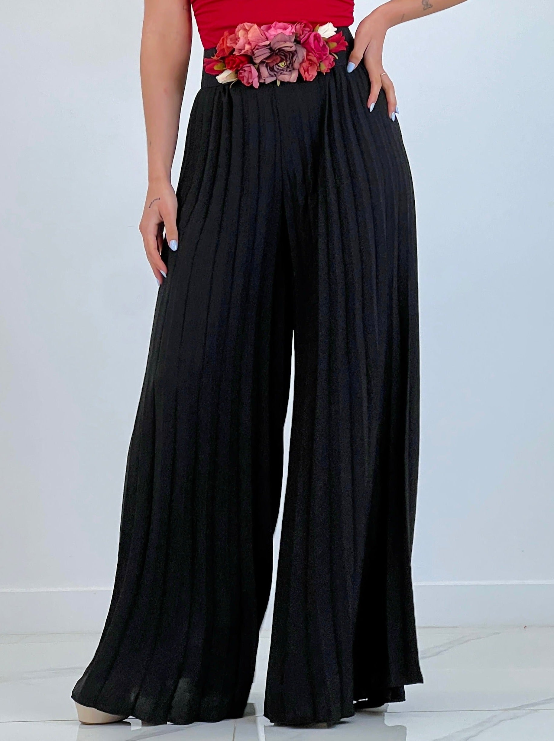 Pantaló plisat de gasa Abril