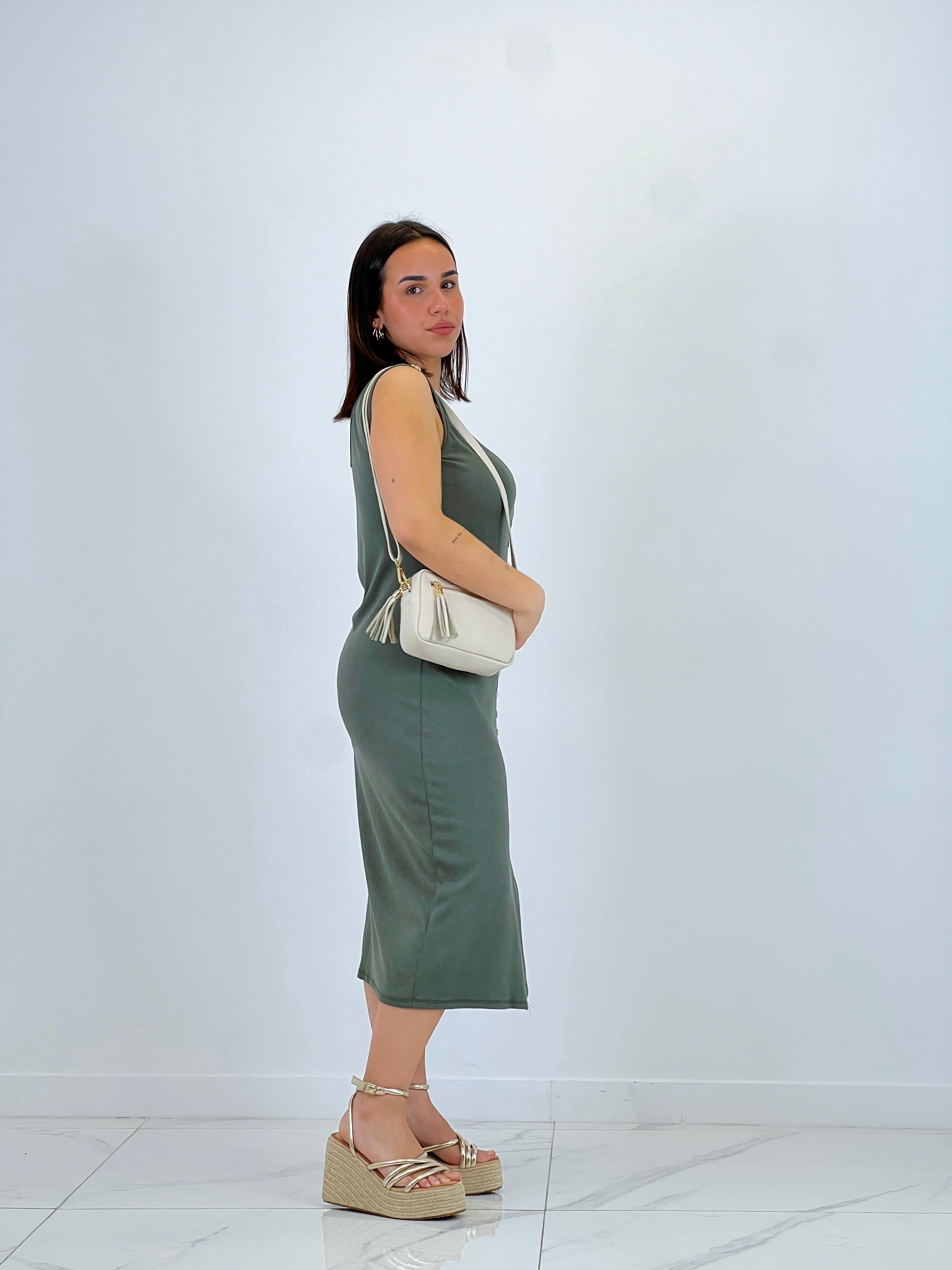 Vestit canalé botons