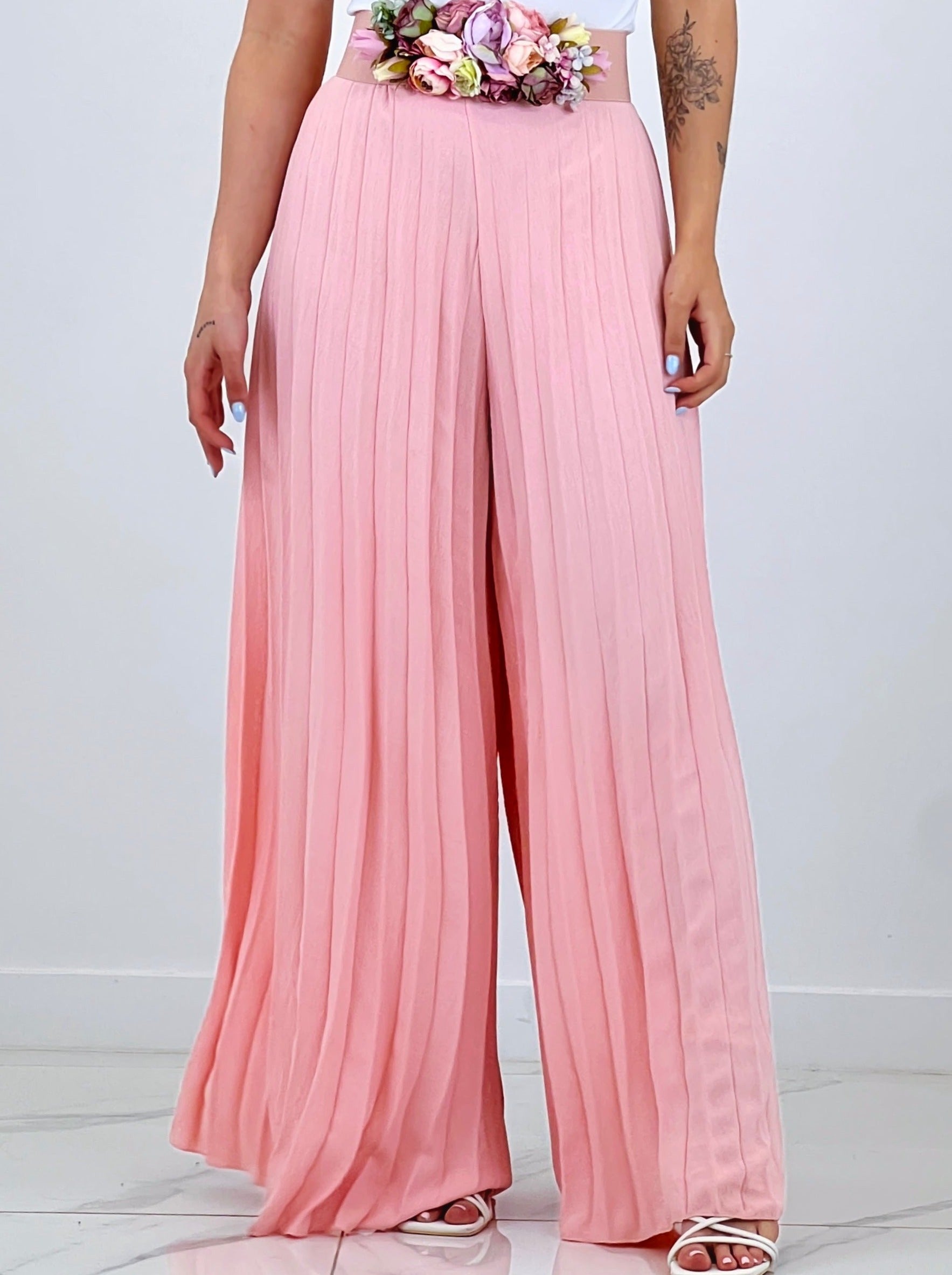 Pantaló plisat de gasa Abril