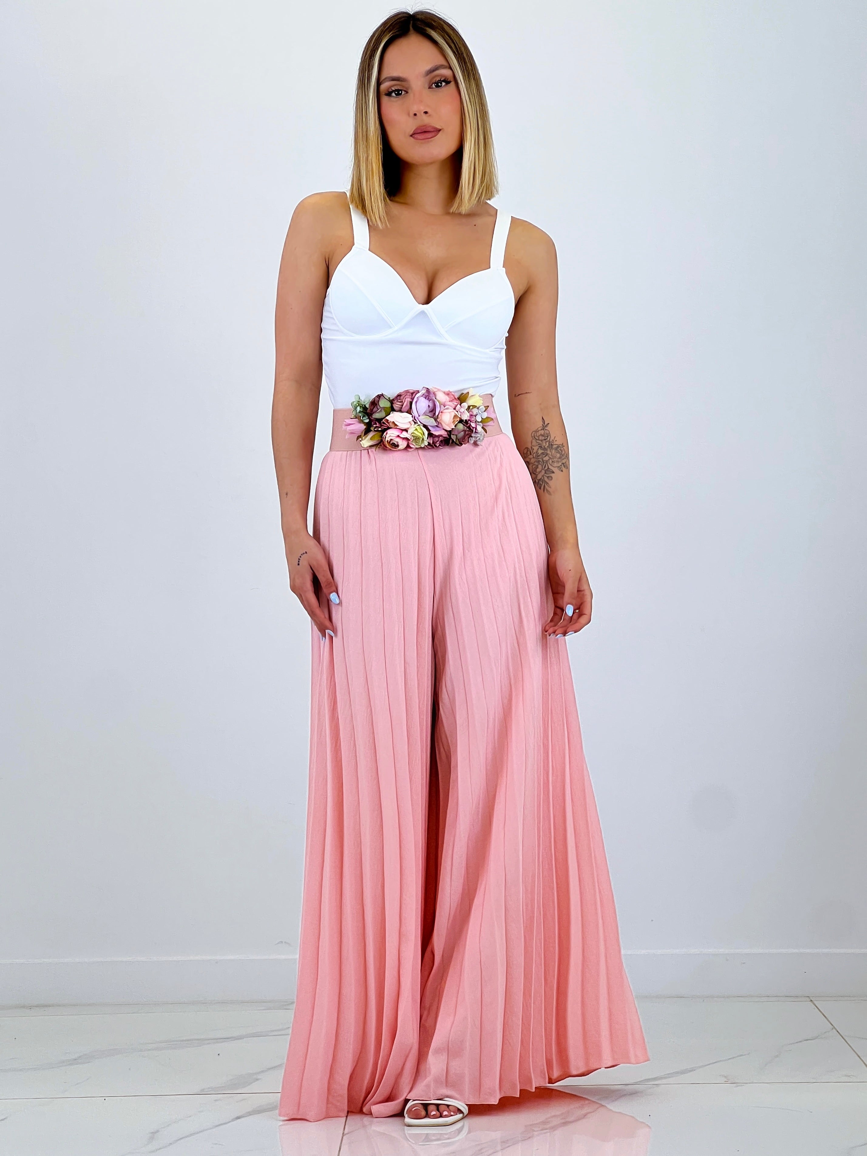 Pantaló plisat de gasa Abril