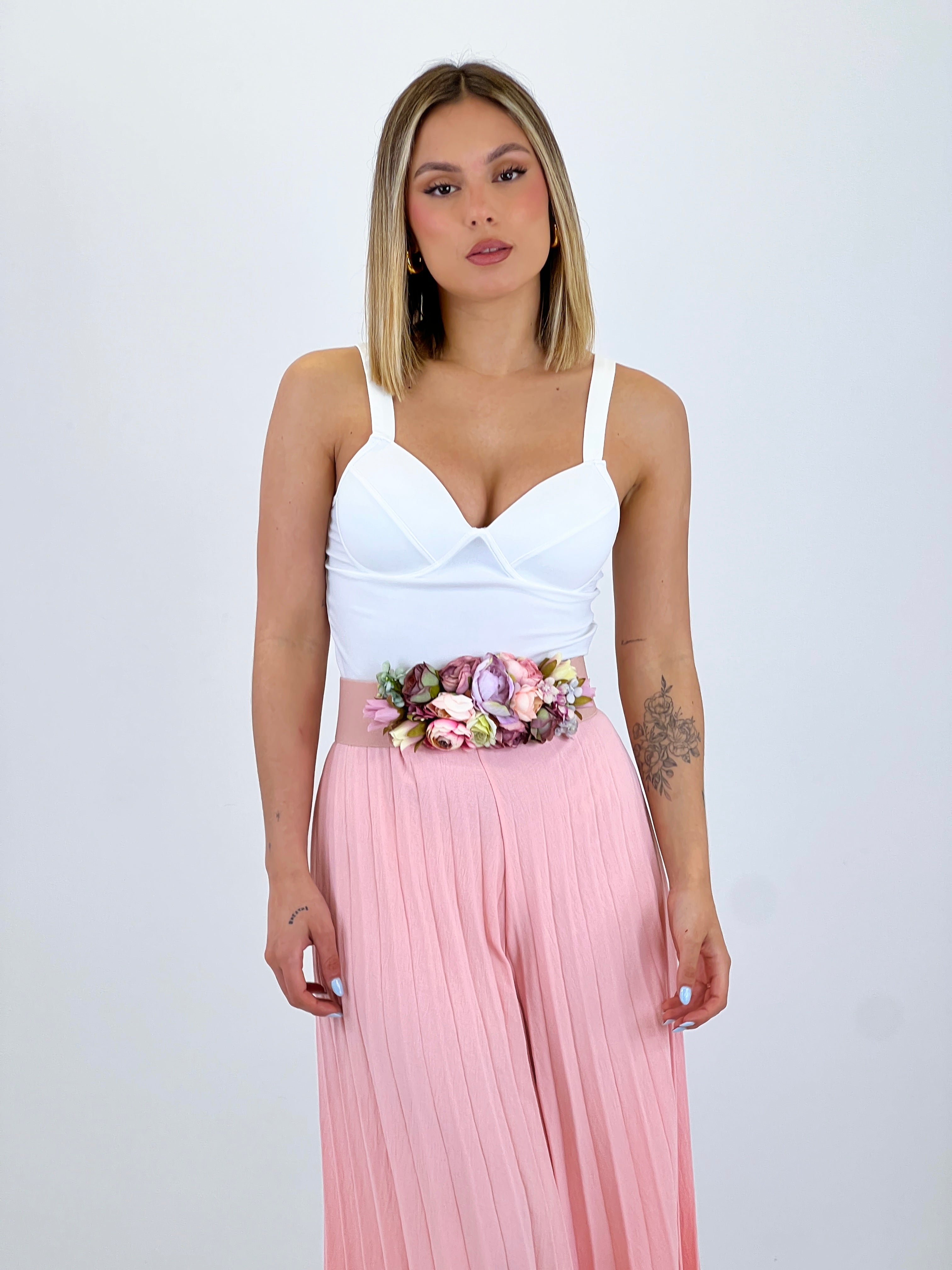 Pantaló plisat de gasa Abril