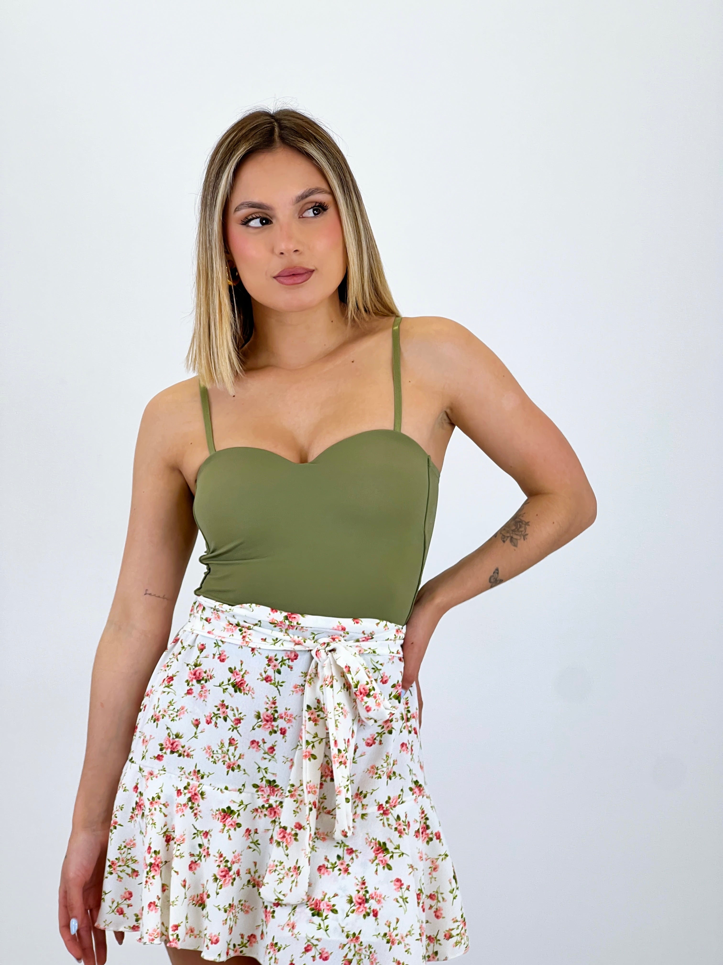 Faldilla pantaló flors