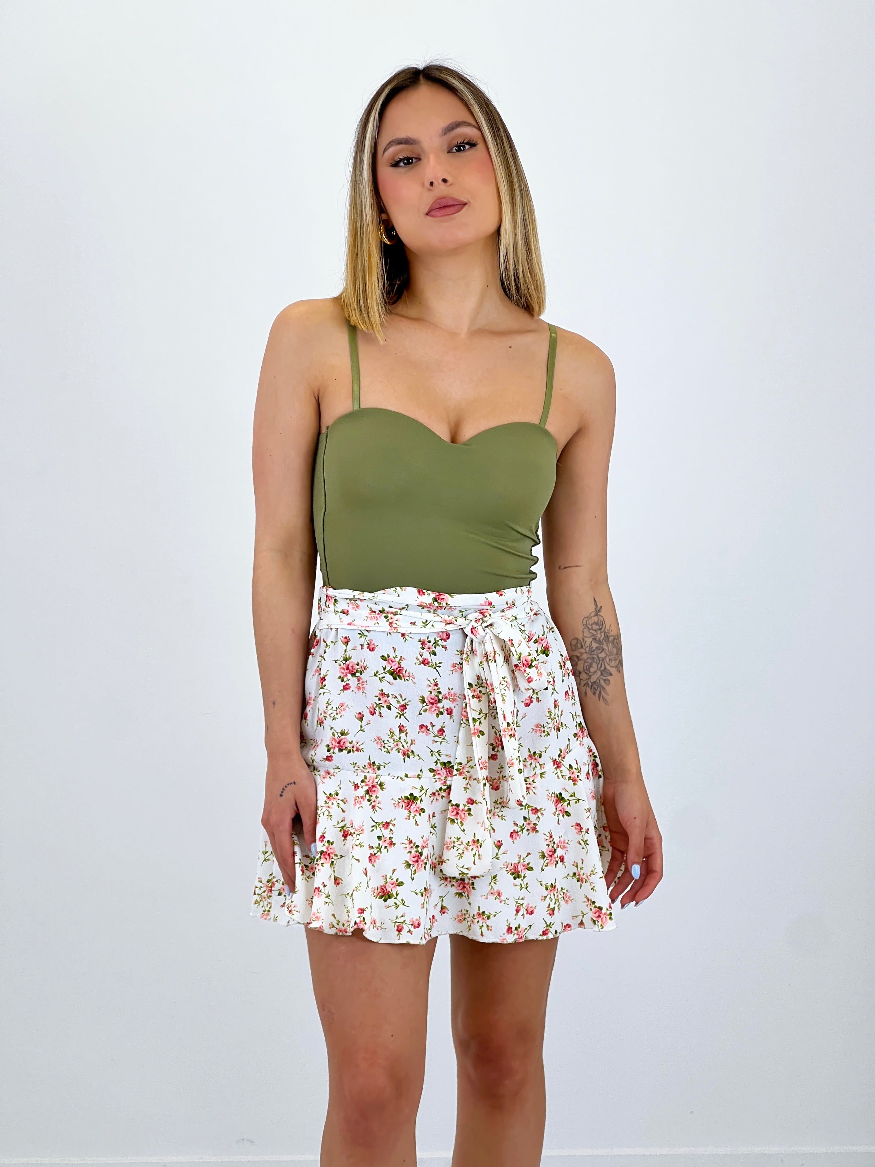 Faldilla pantaló flors