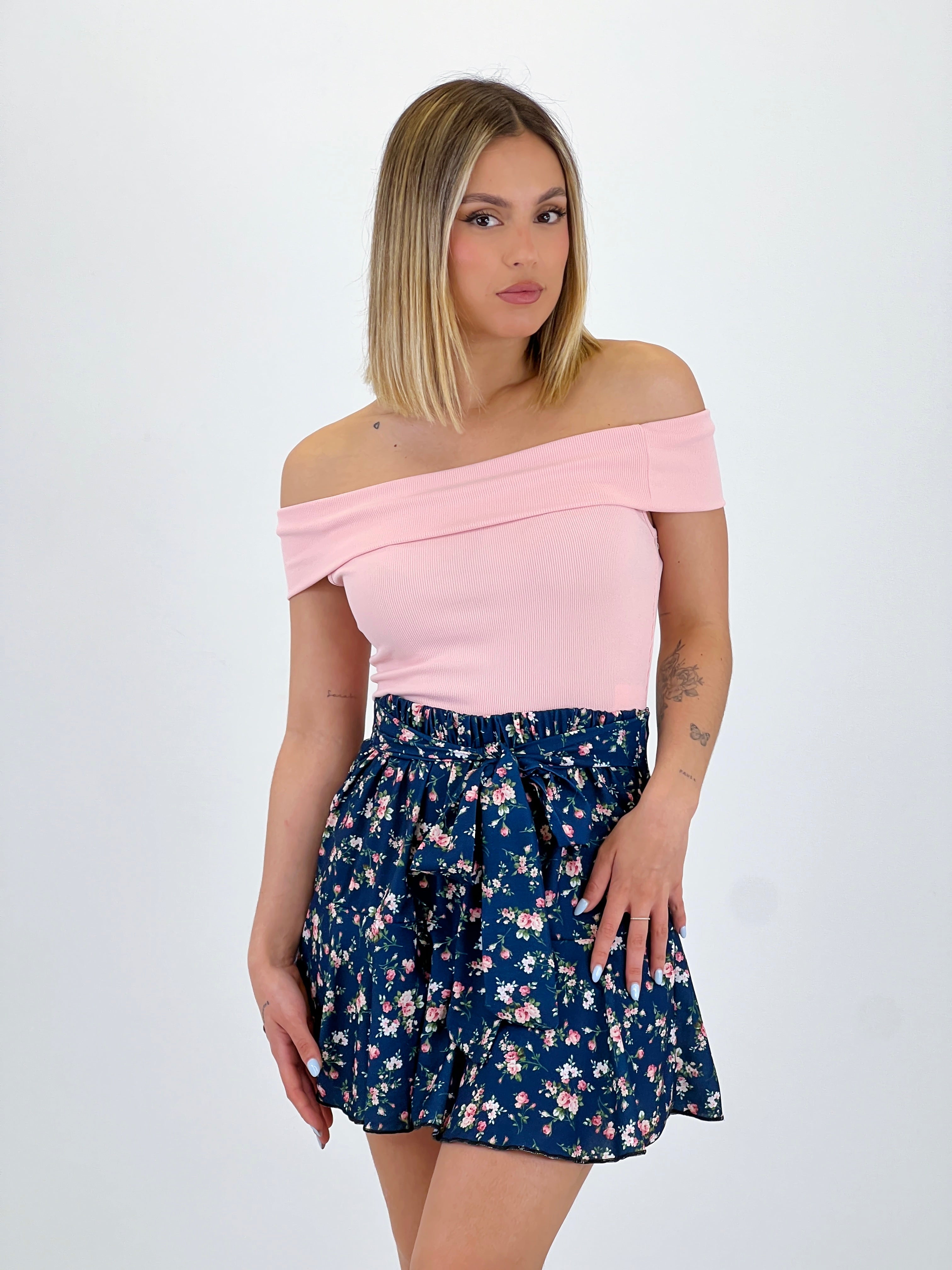 Faldilla pantaló flors