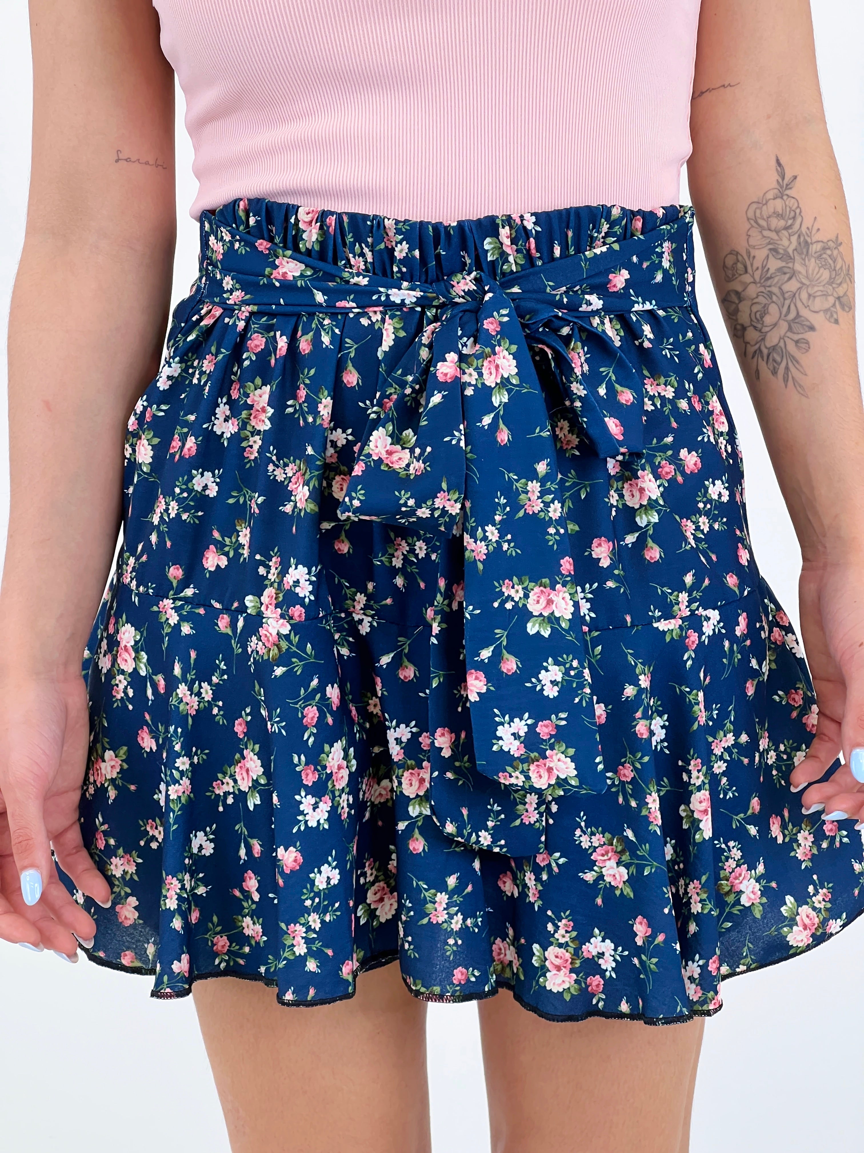 Faldilla pantaló flors