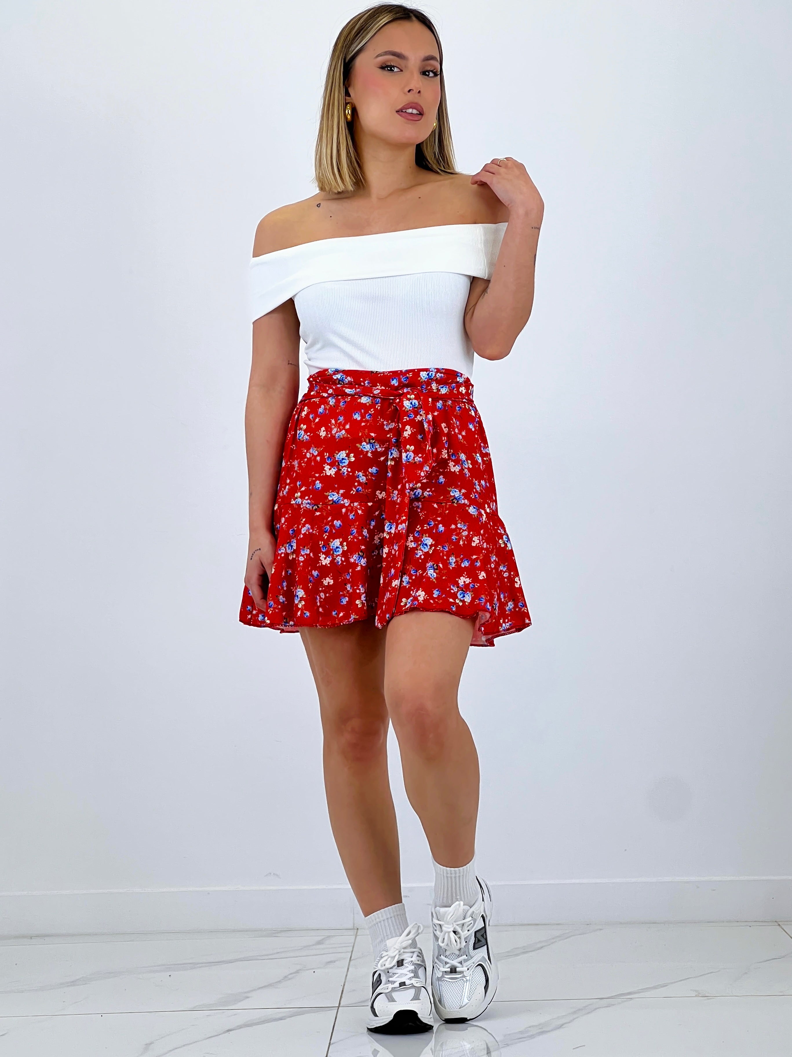 Faldilla pantaló flors