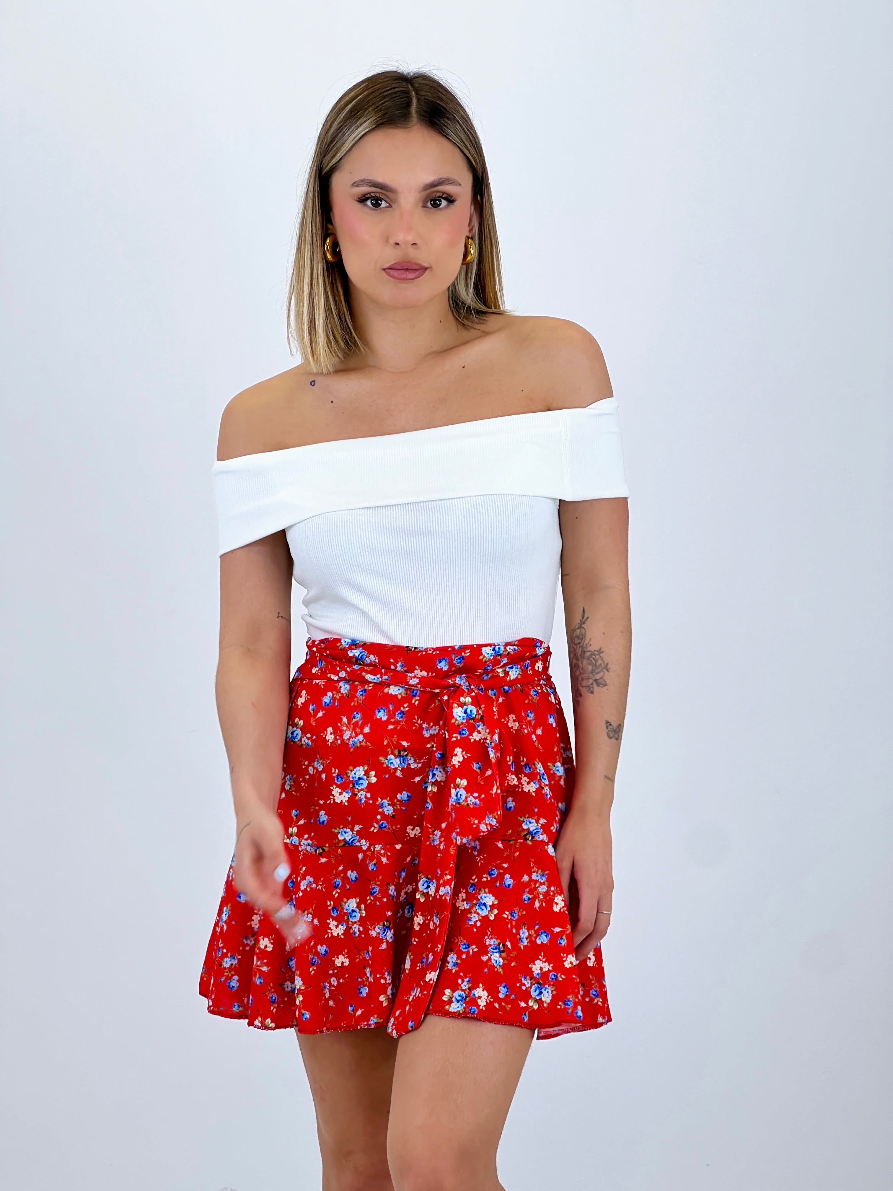 Faldilla pantaló flors