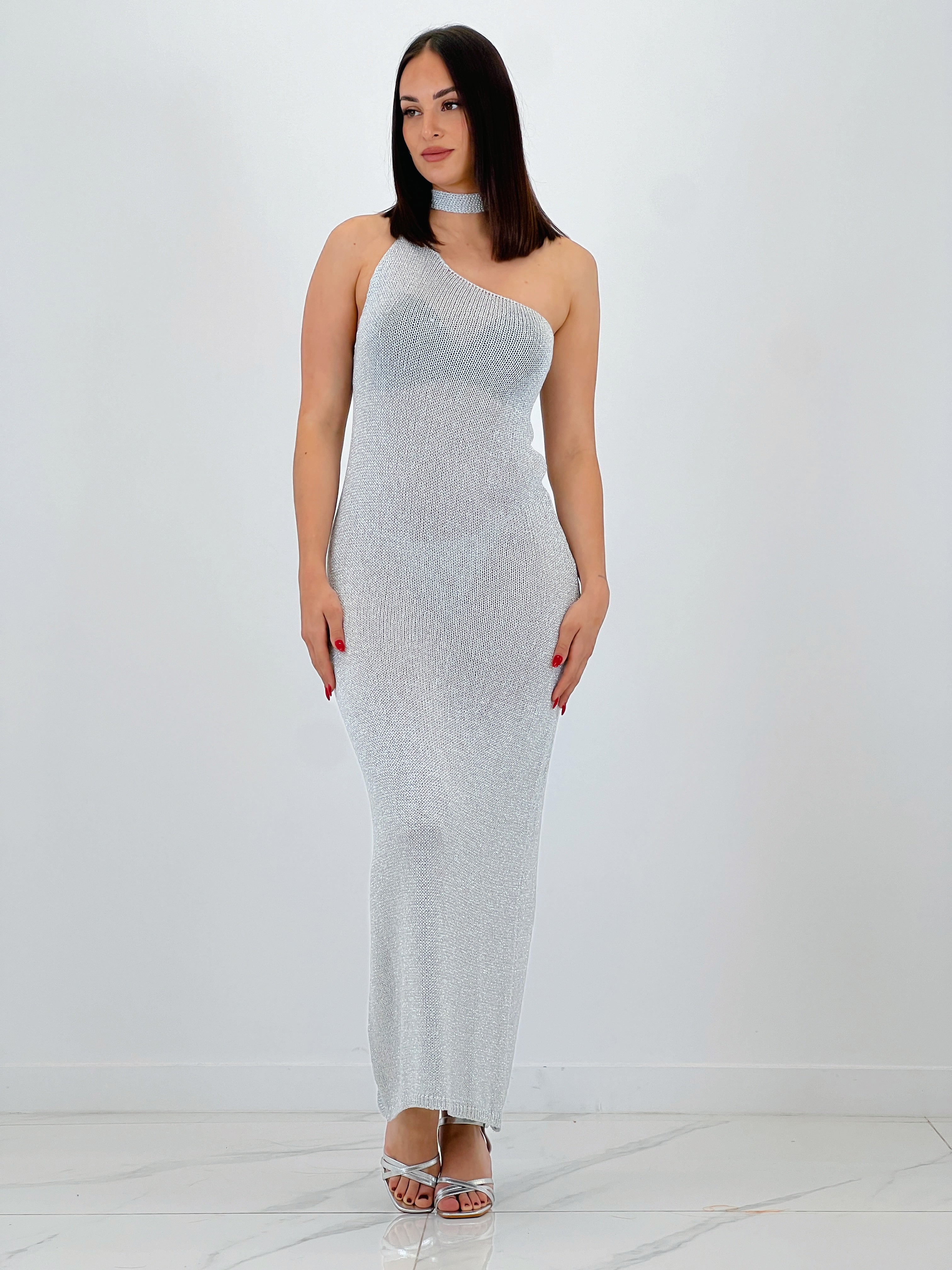 Saura metallic knit dress