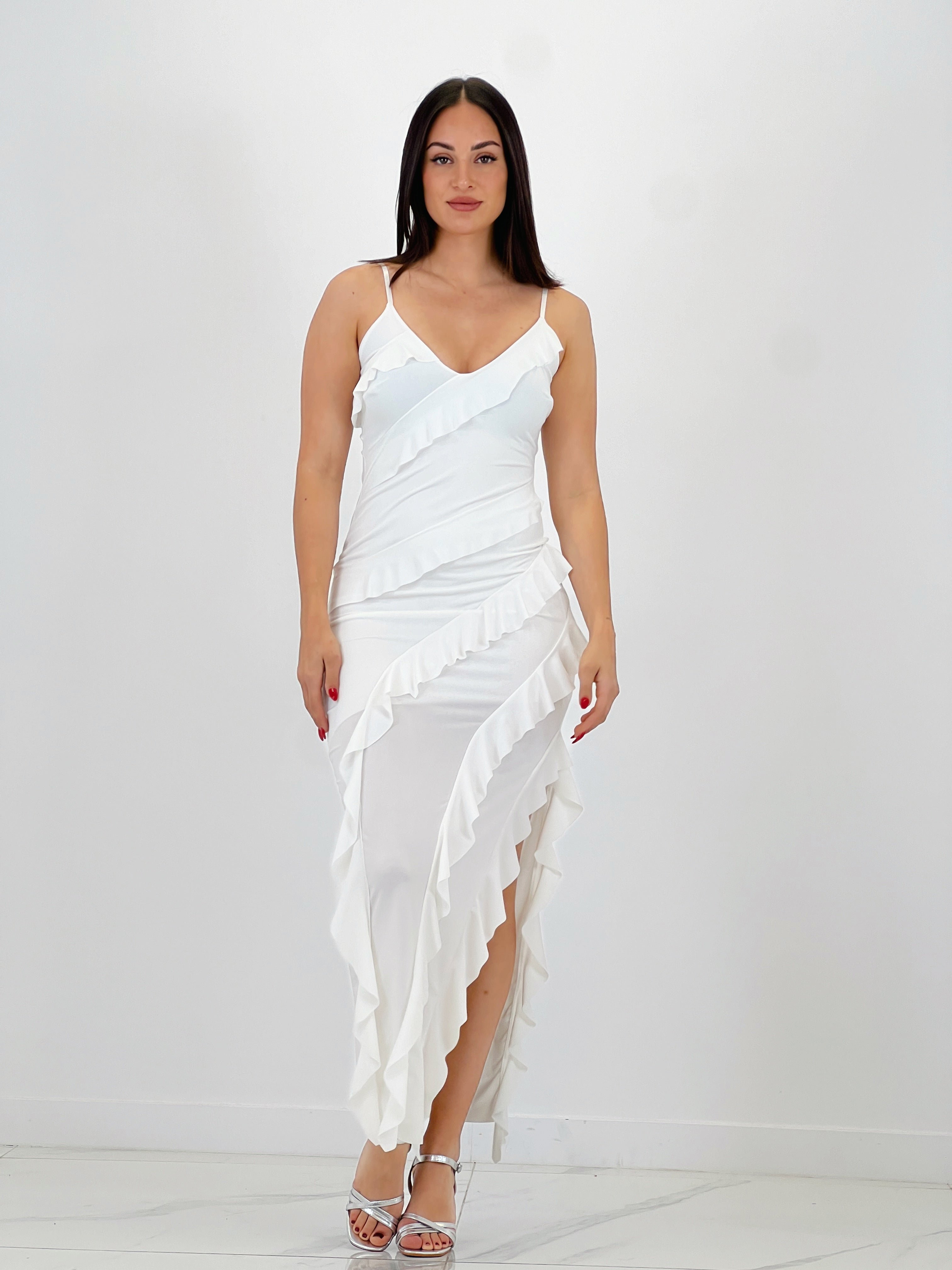 Azucena ruffled dress