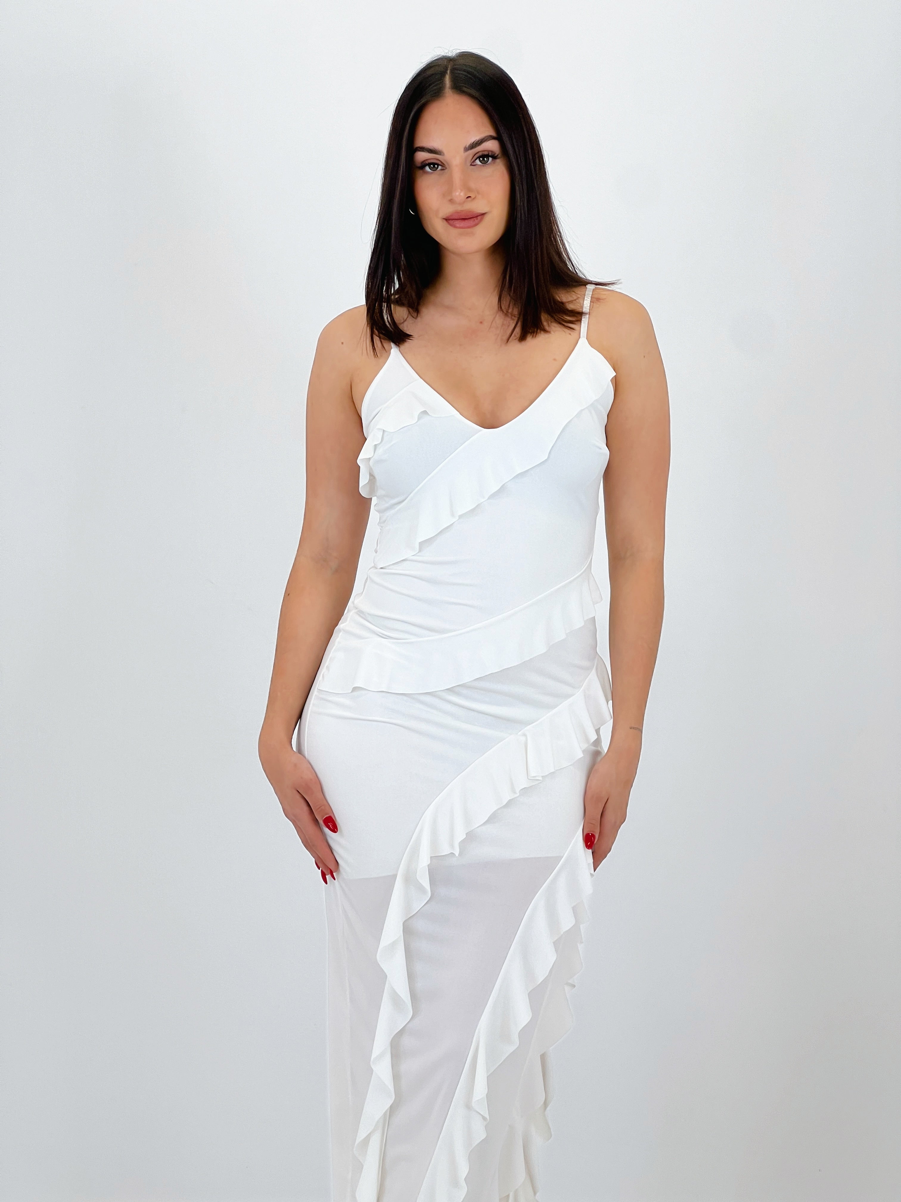 Azucena ruffled dress