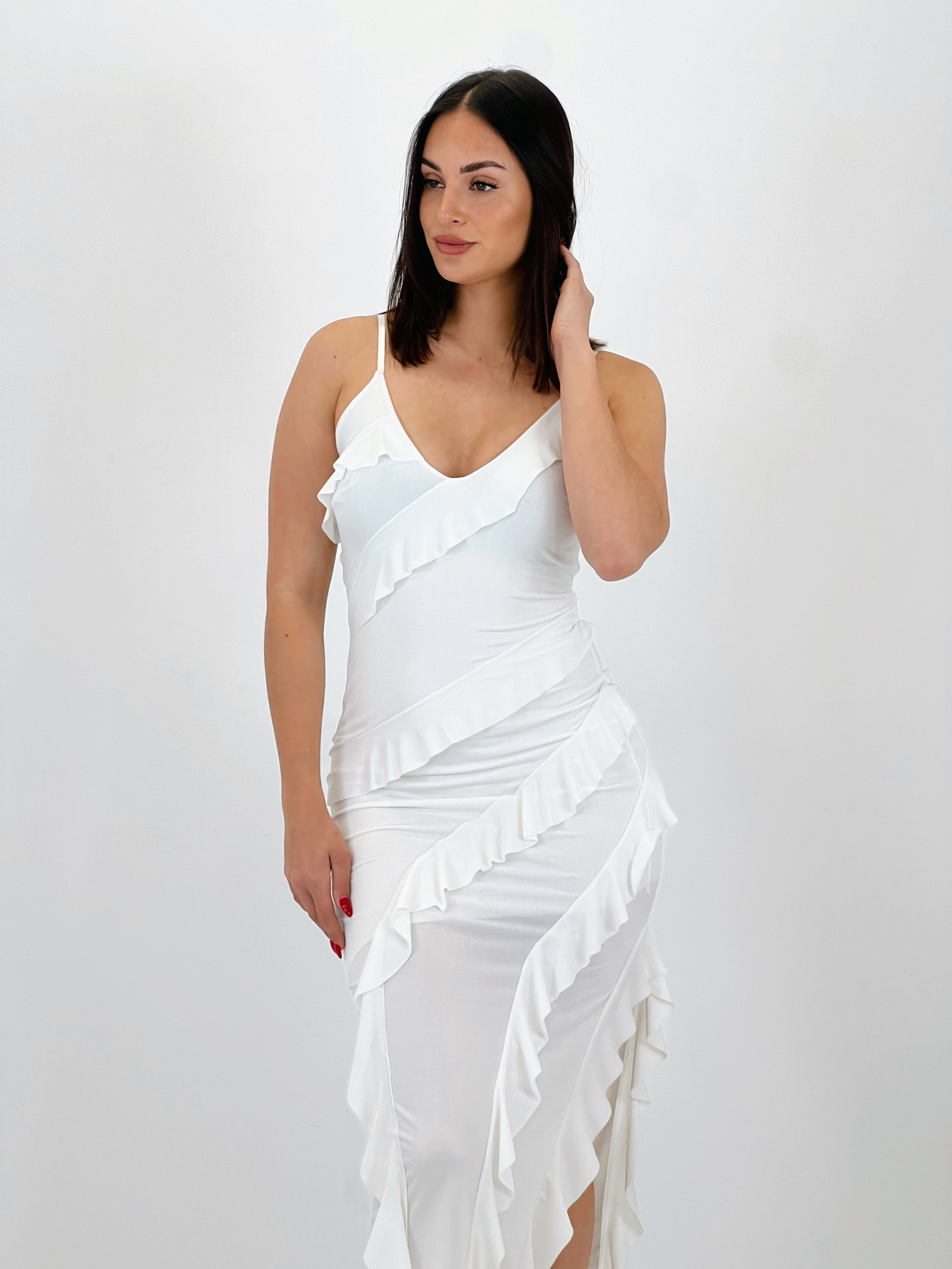 Azucena ruffled dress