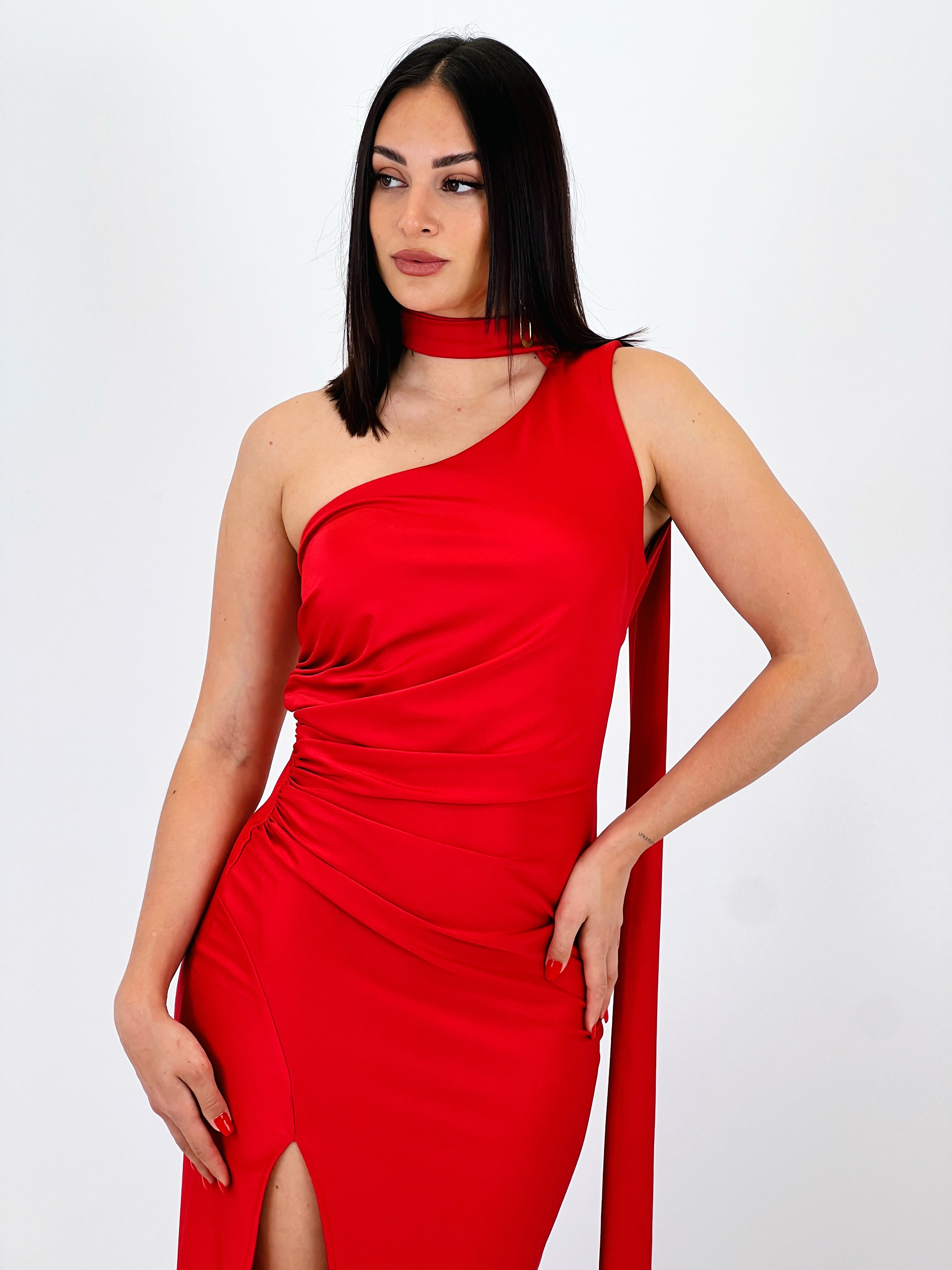 Vestido asimétrico satiando Sidney - Zebra&Maduixa®