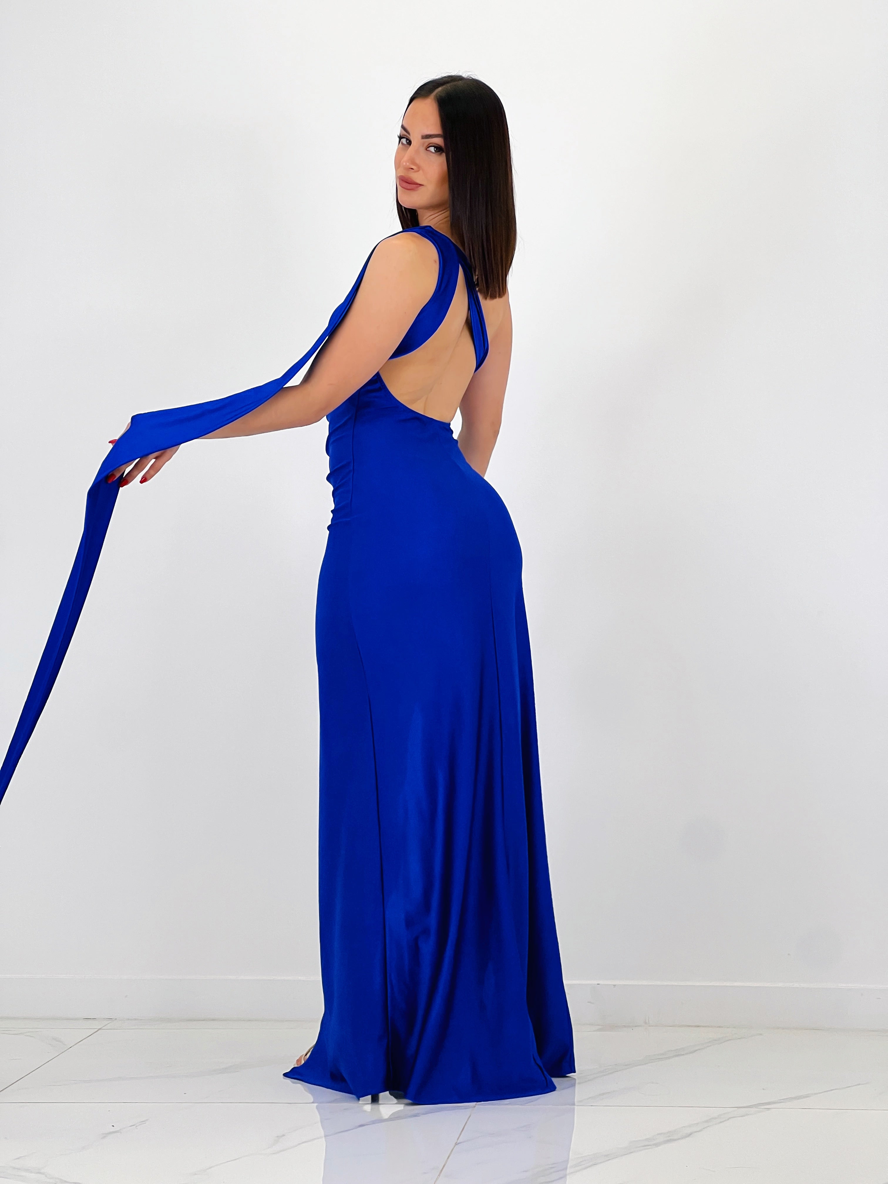 Vestido asimétrico satiando Sidney - Zebra&Maduixa®