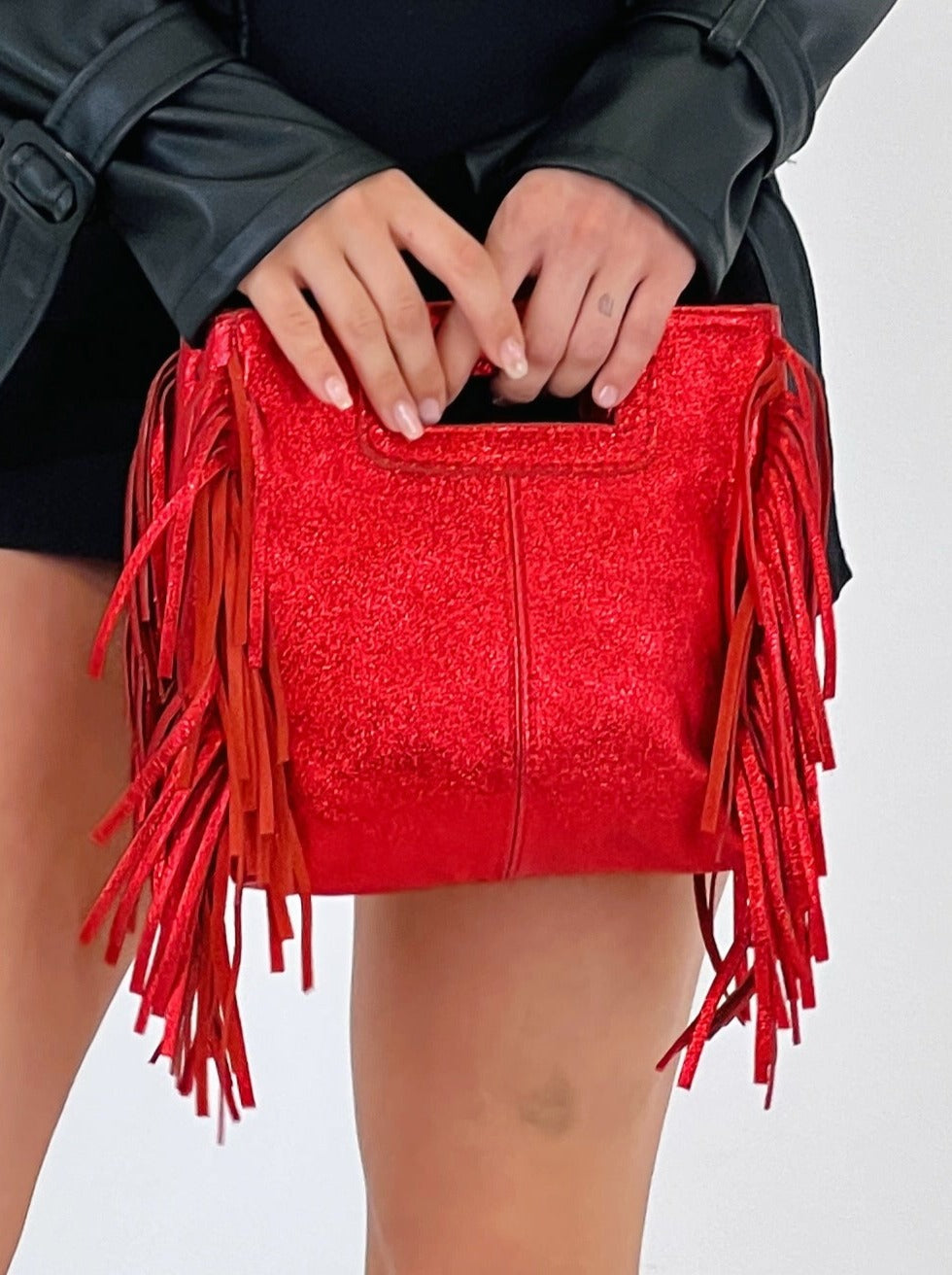 Bolso piel flecos - Zebra&Maduixa®