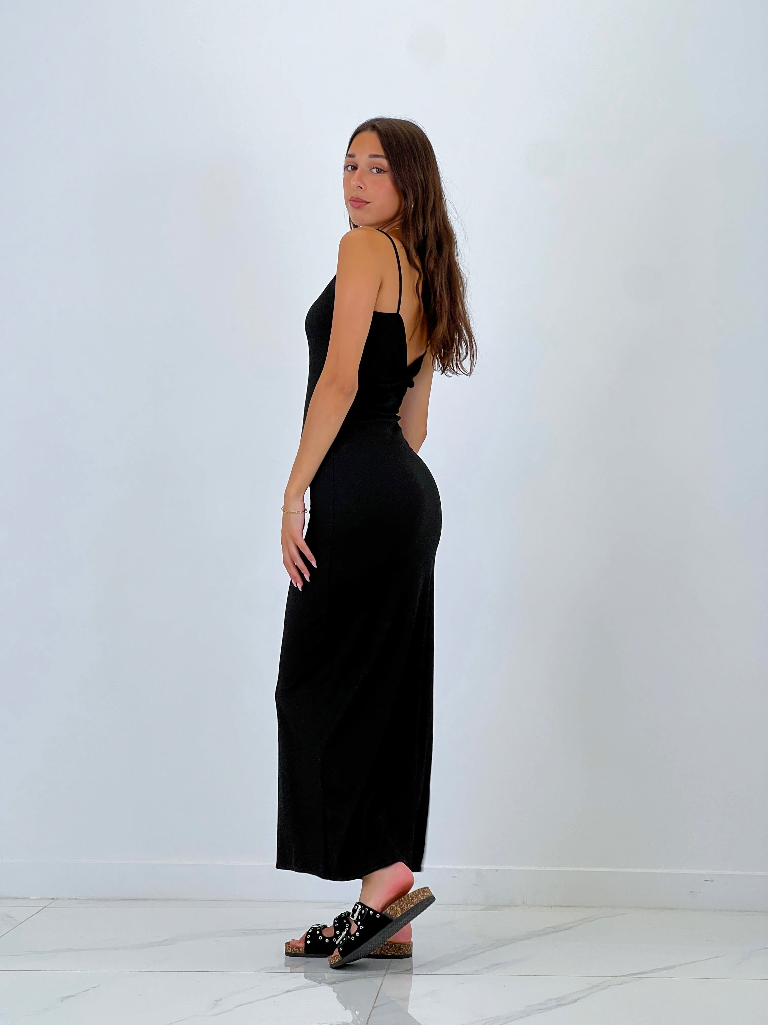 Vestido tiras canalé nudo espalda - Zebra&Maduixa®