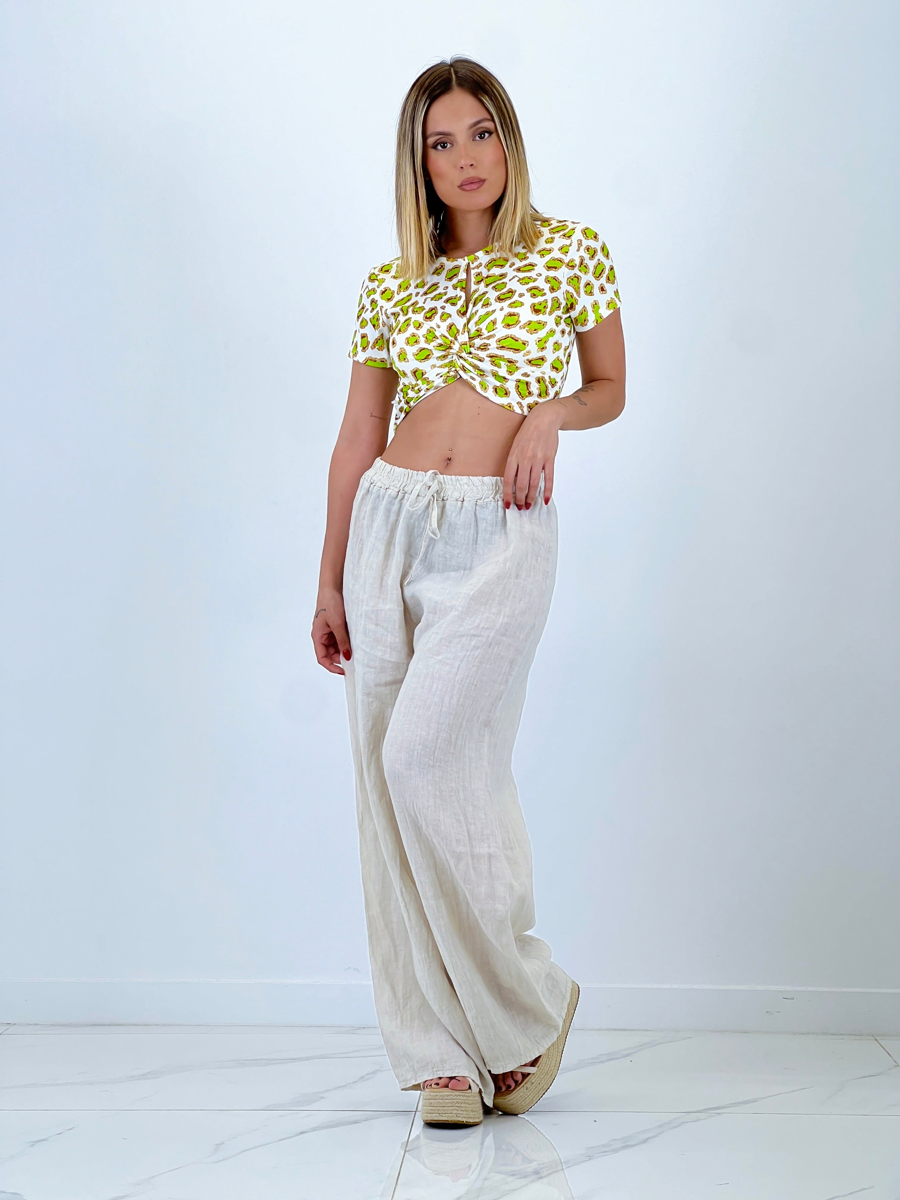 Samarreta curta Leopardo