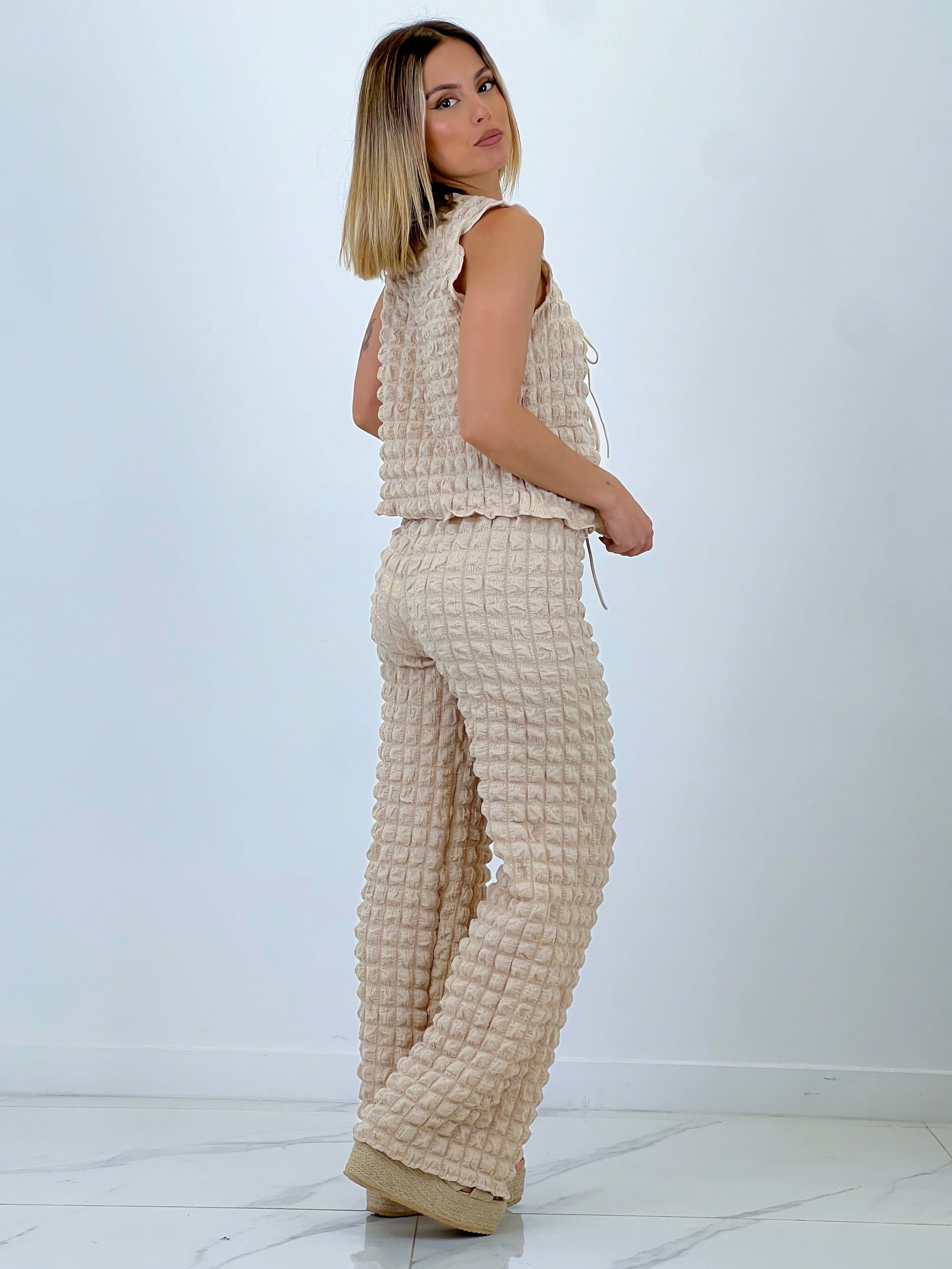 Vest and flared pants set