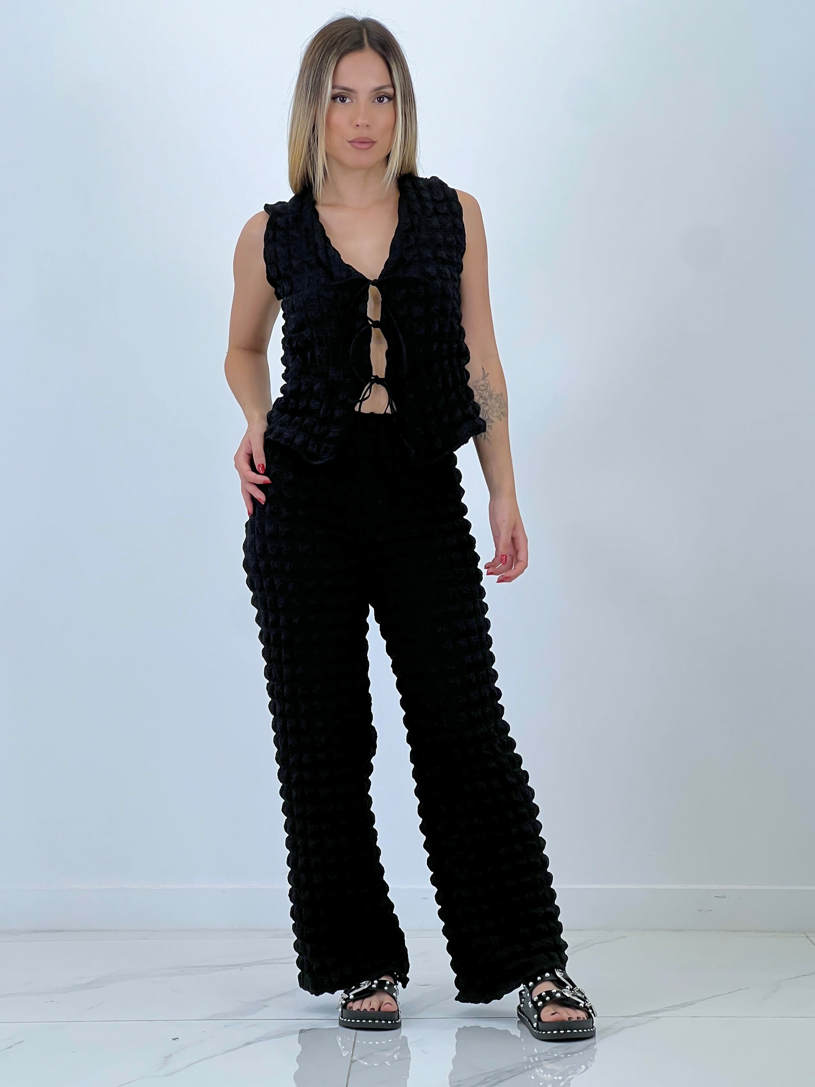 Vest and flared pants set