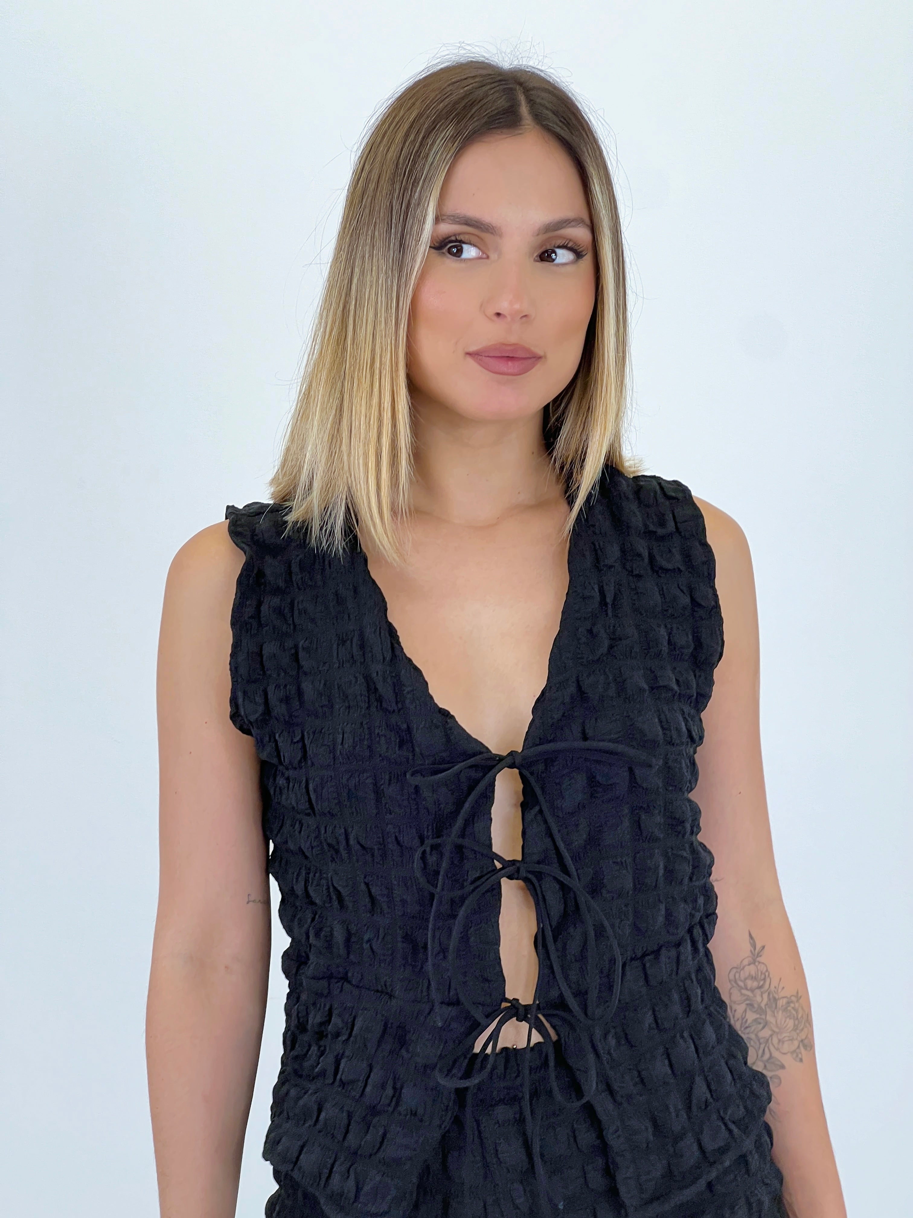 Vest and flared pants set