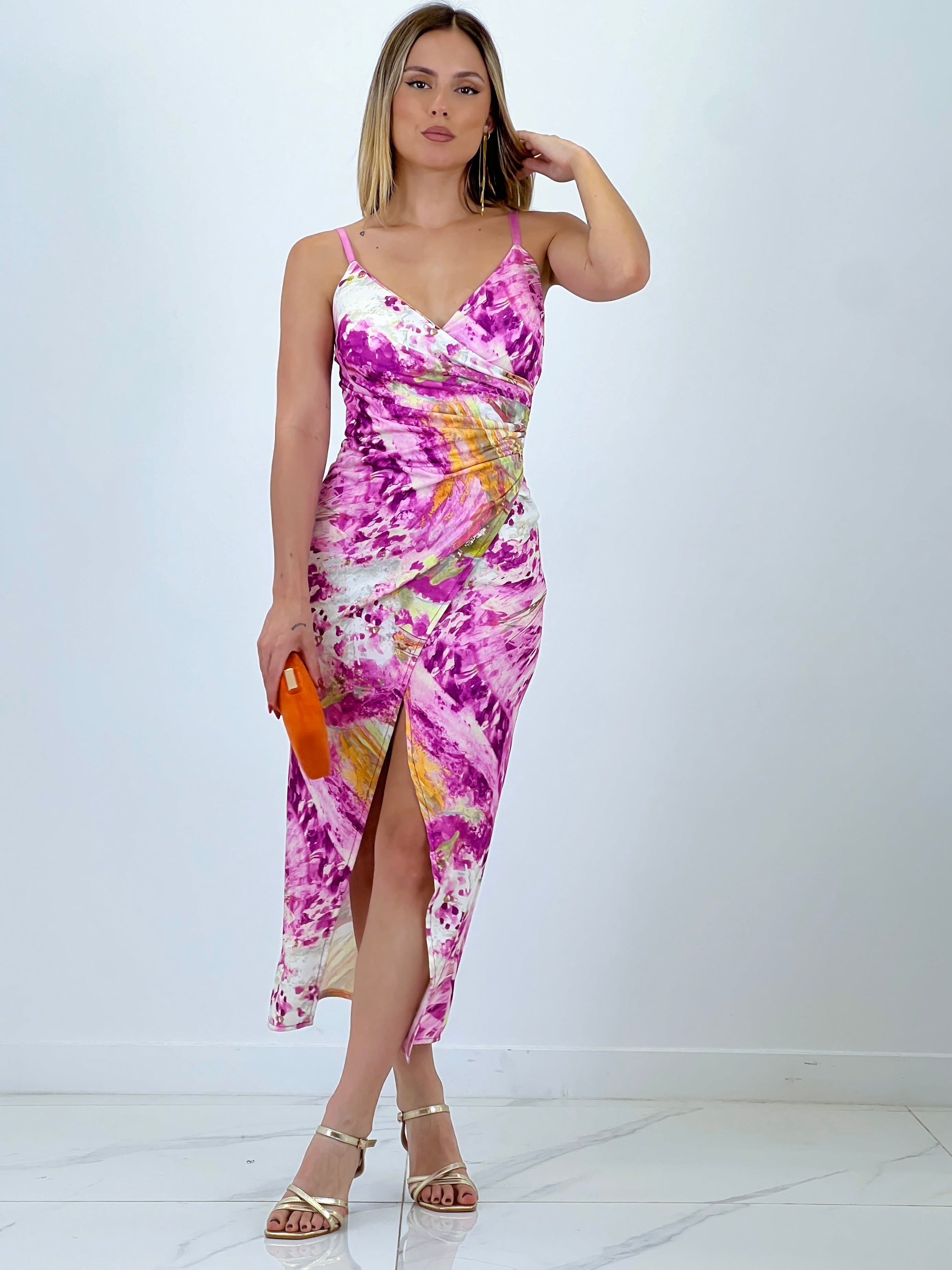 Vestit midi estampat Dalí